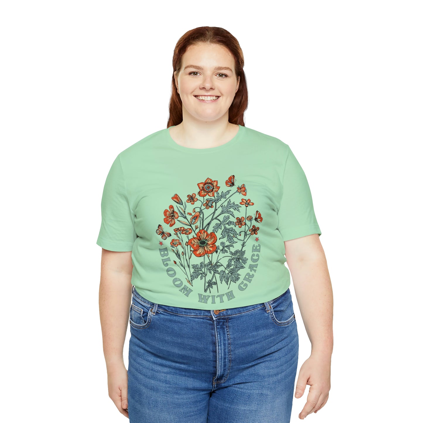 "Bloom With Grace" Bella Canvas Short Sleeve Tee