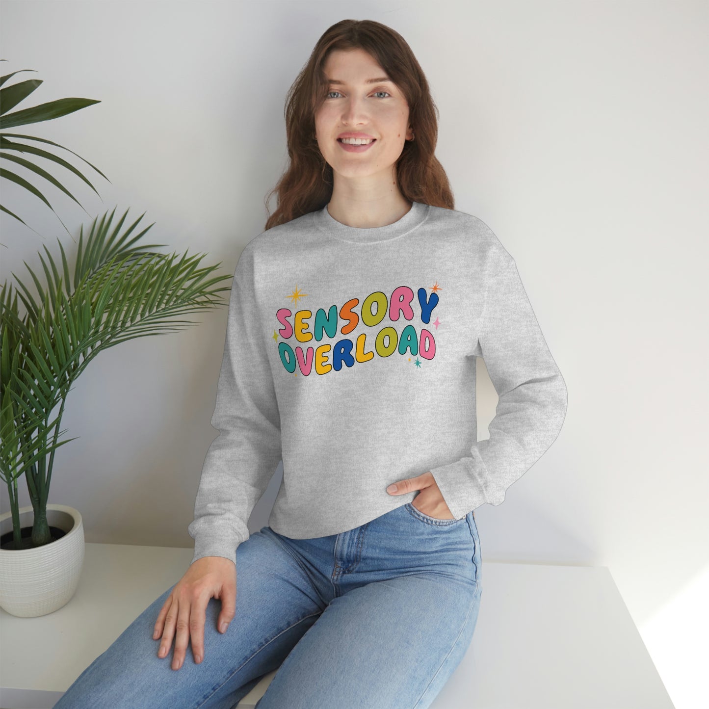 "Sensory Overload" Unisex Heavy Blend™ Crewneck Sweatshirt