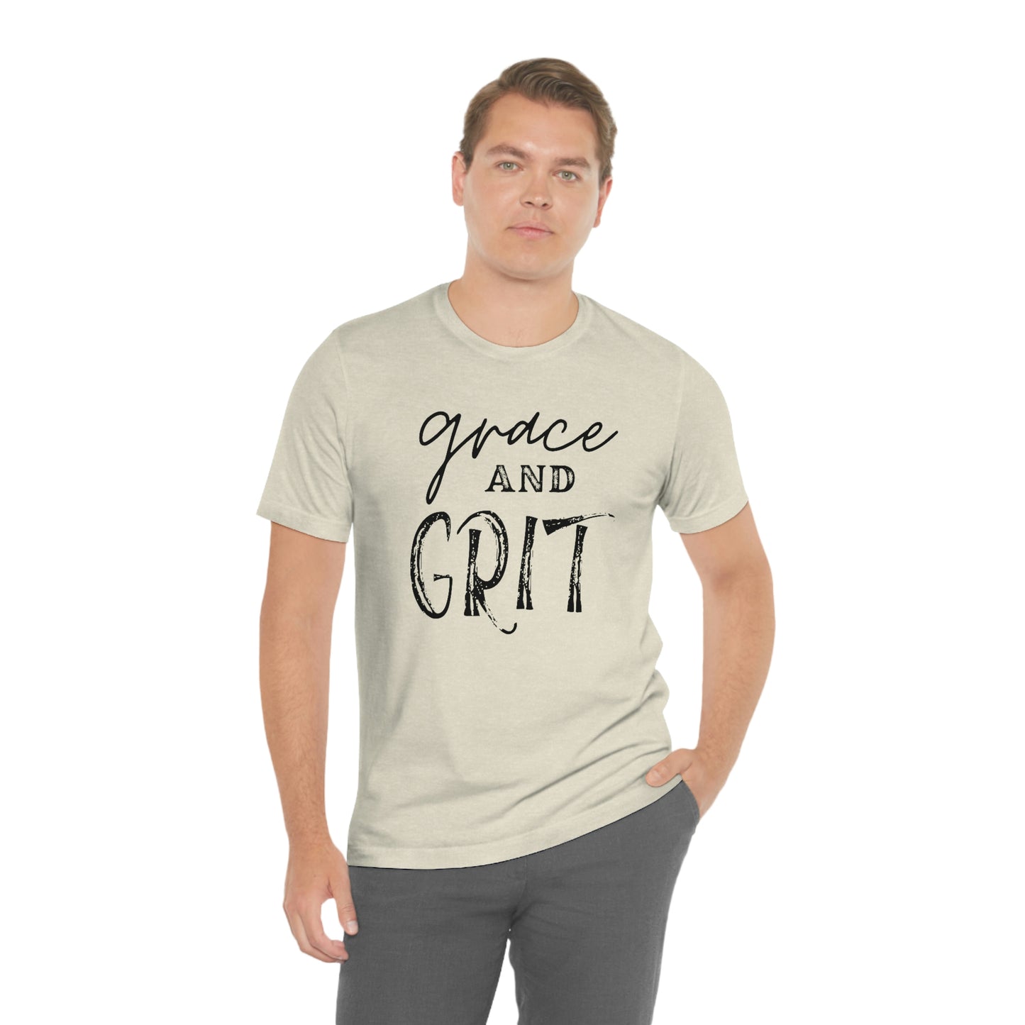 "Grace and Grit" Unisex Jersey Short Tee