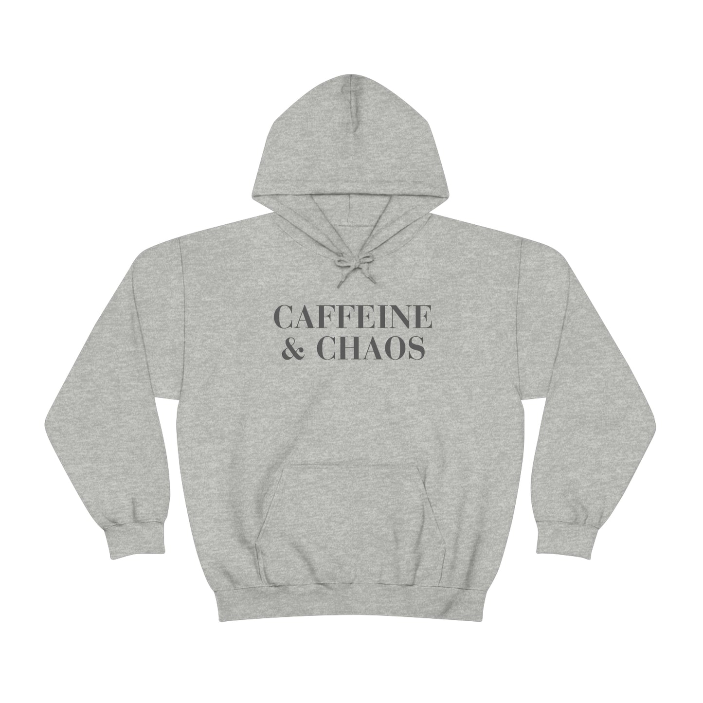 "Caffeine and Chaos" Unisex Heavy Blend™ Hooded Sweatshirt