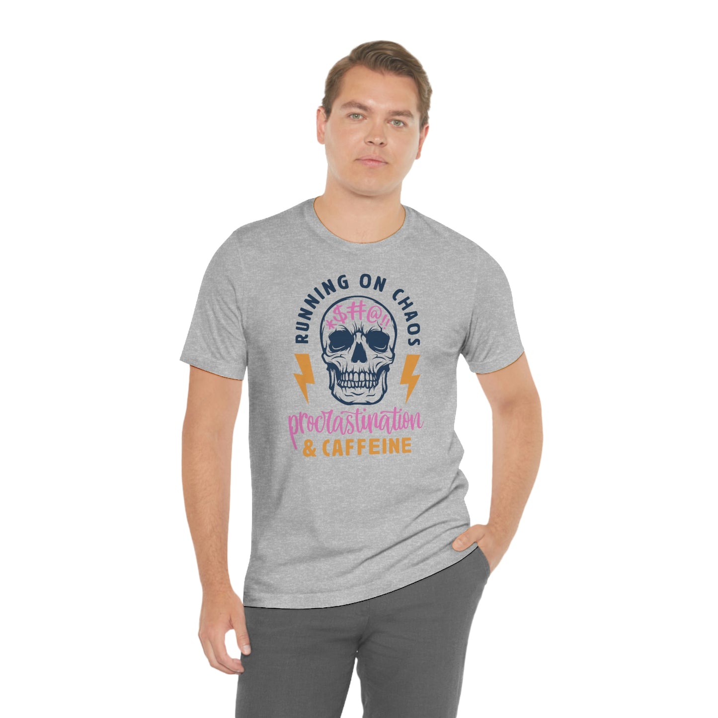 "Chaos and Caffeine" Unisex Jersey Short Sleeve Tee