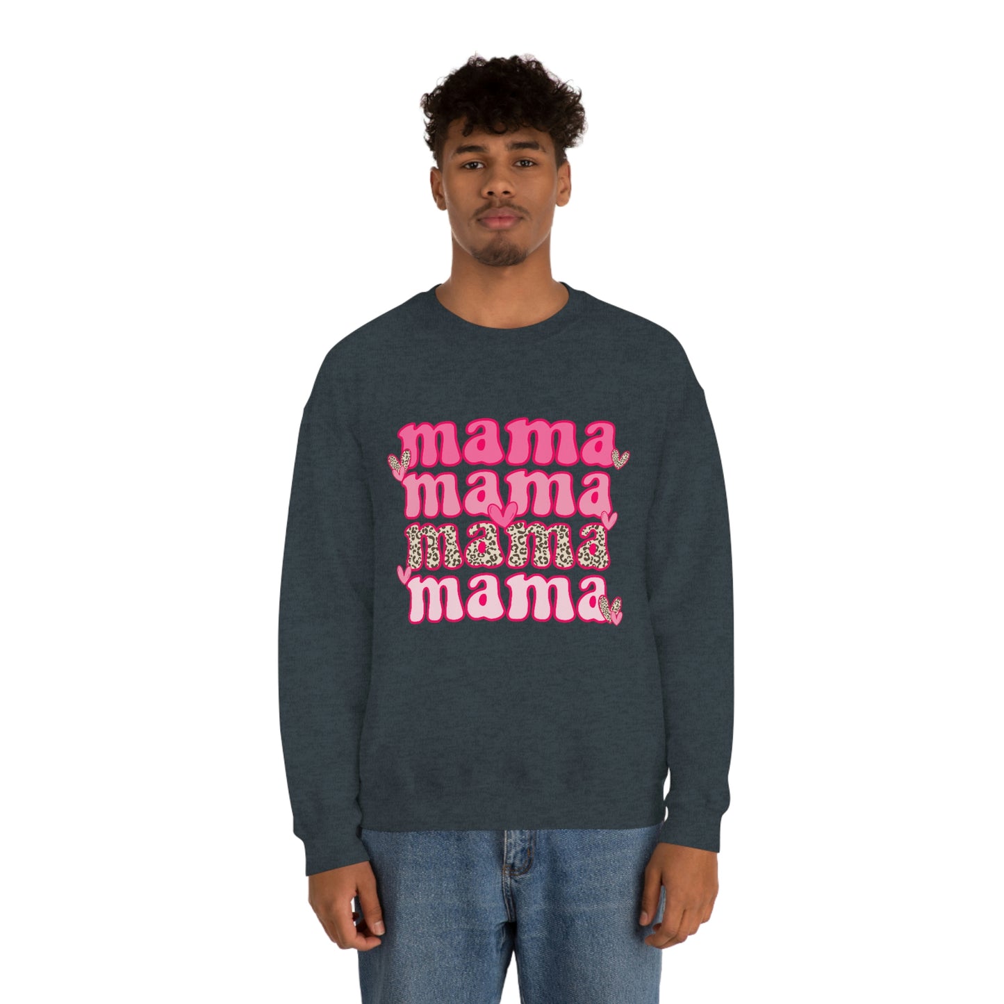 "Mama" Unisex Heavy Blend™ Crewneck Sweatshirt