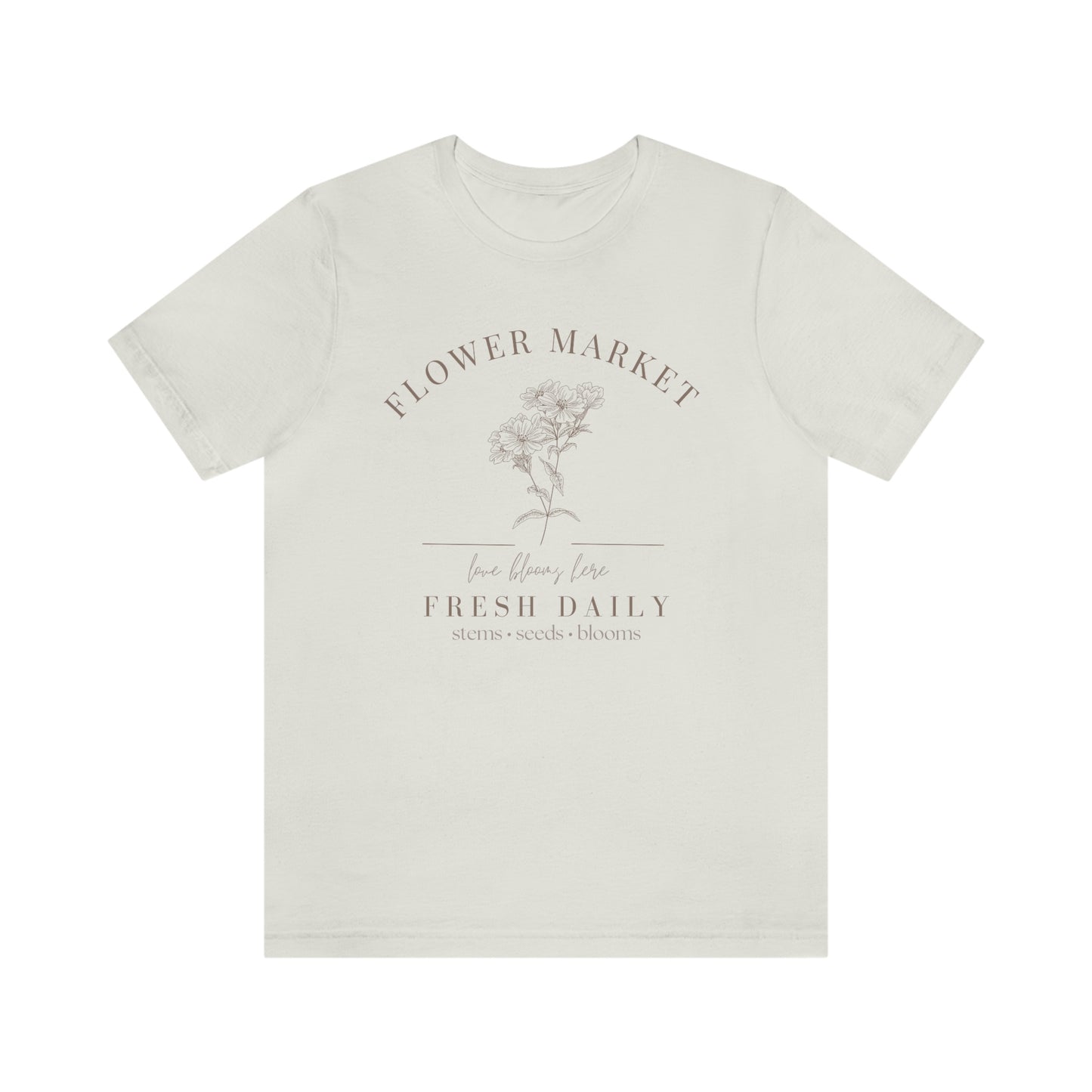 "Flower Market" Bella Canvas Graphic Tee