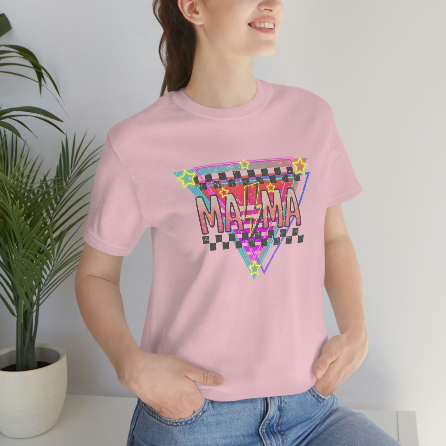 "Retro MAMA" Unisex Jersey Short Sleeve Tee