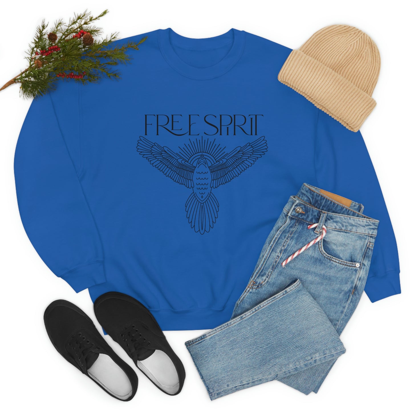 "Free Spirit" Unisex Crewneck Sweatshirt