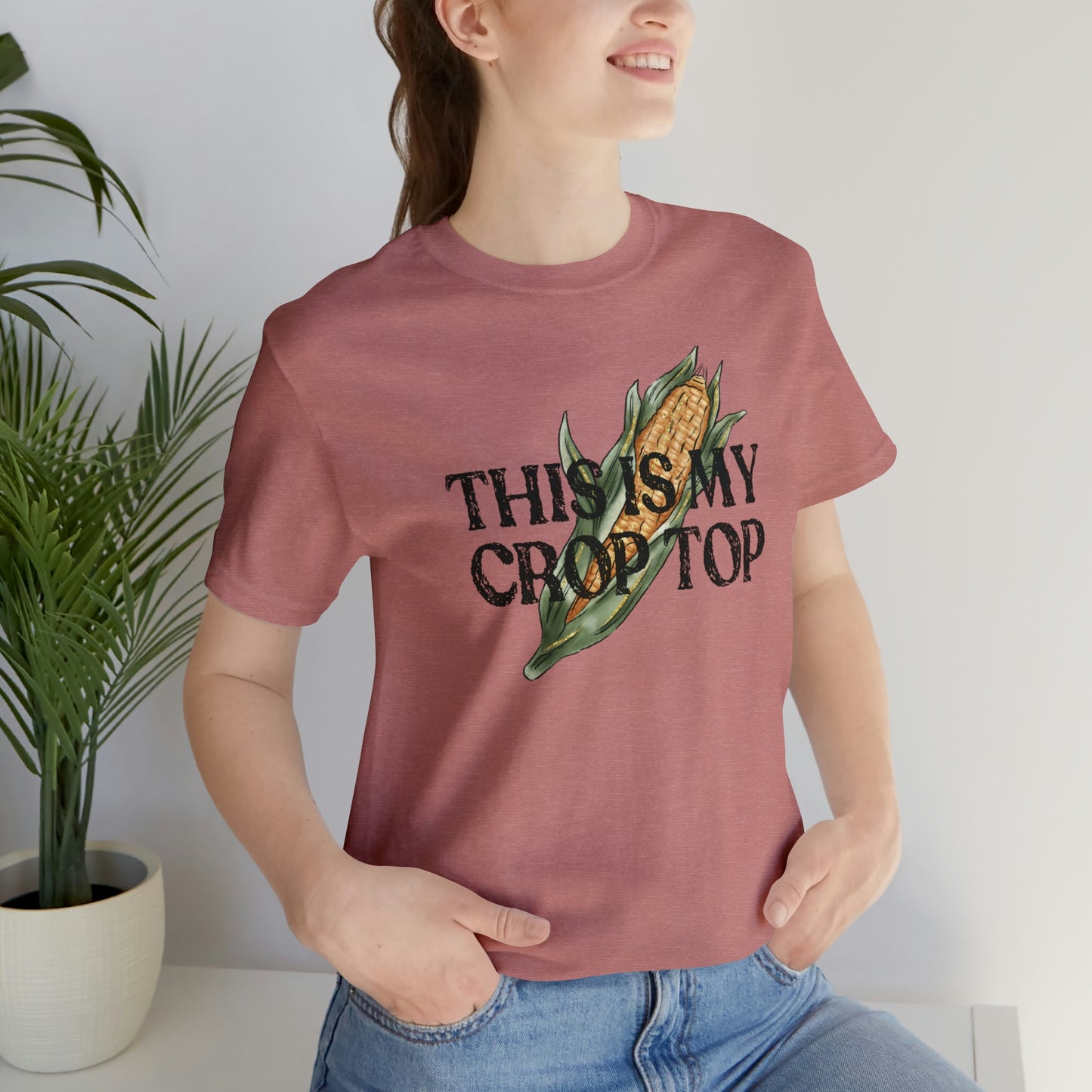 "Crop Top" Bella Canvas Unisex Short Sleeve Tee