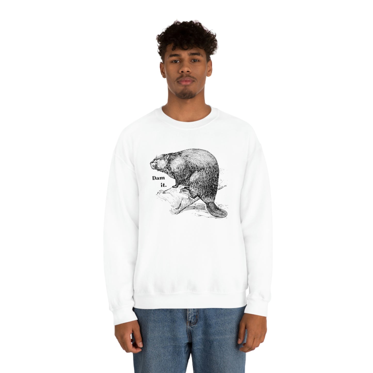 "Dam it" Gildan Graphic Crewneck Sweatshirt