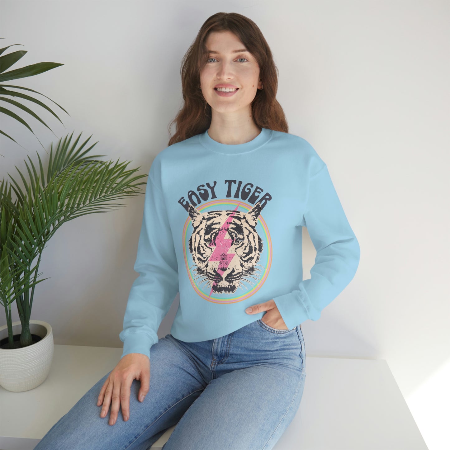 "Easy Tiger" Unisex Heavy Blend™ Crewneck Sweatshirt