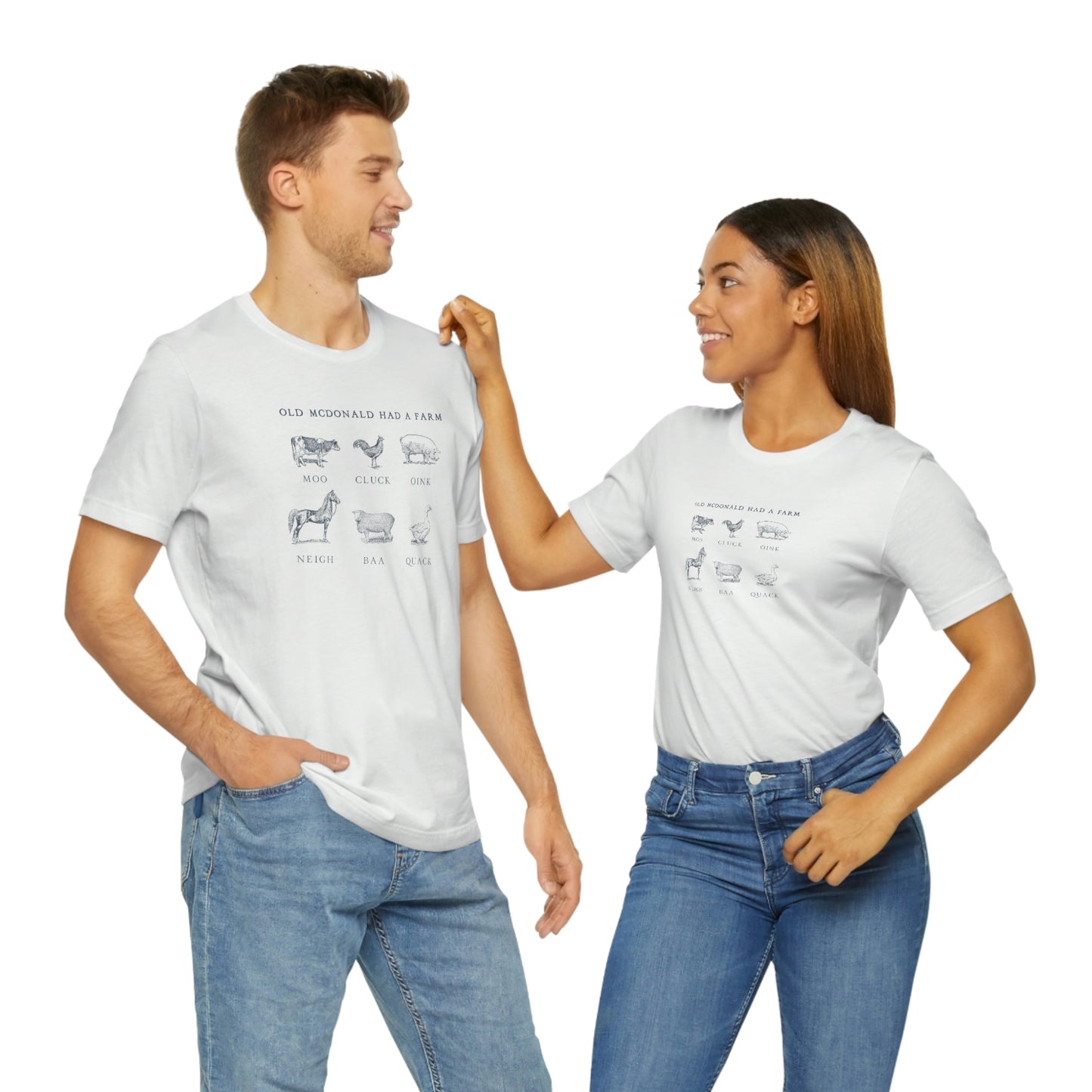 "Old McDonald Tee" Unisex Jersey Short Sleeve Tee (Bella Canvas 3001)