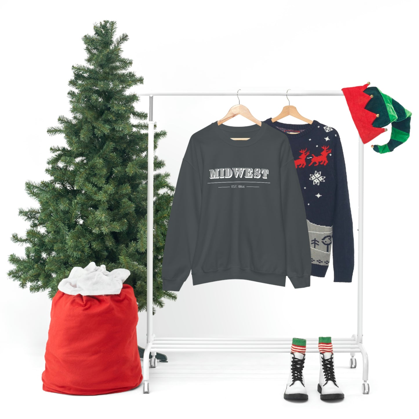 "Midwest" Unisex Heavy Blend™ Crewneck Sweatshirt