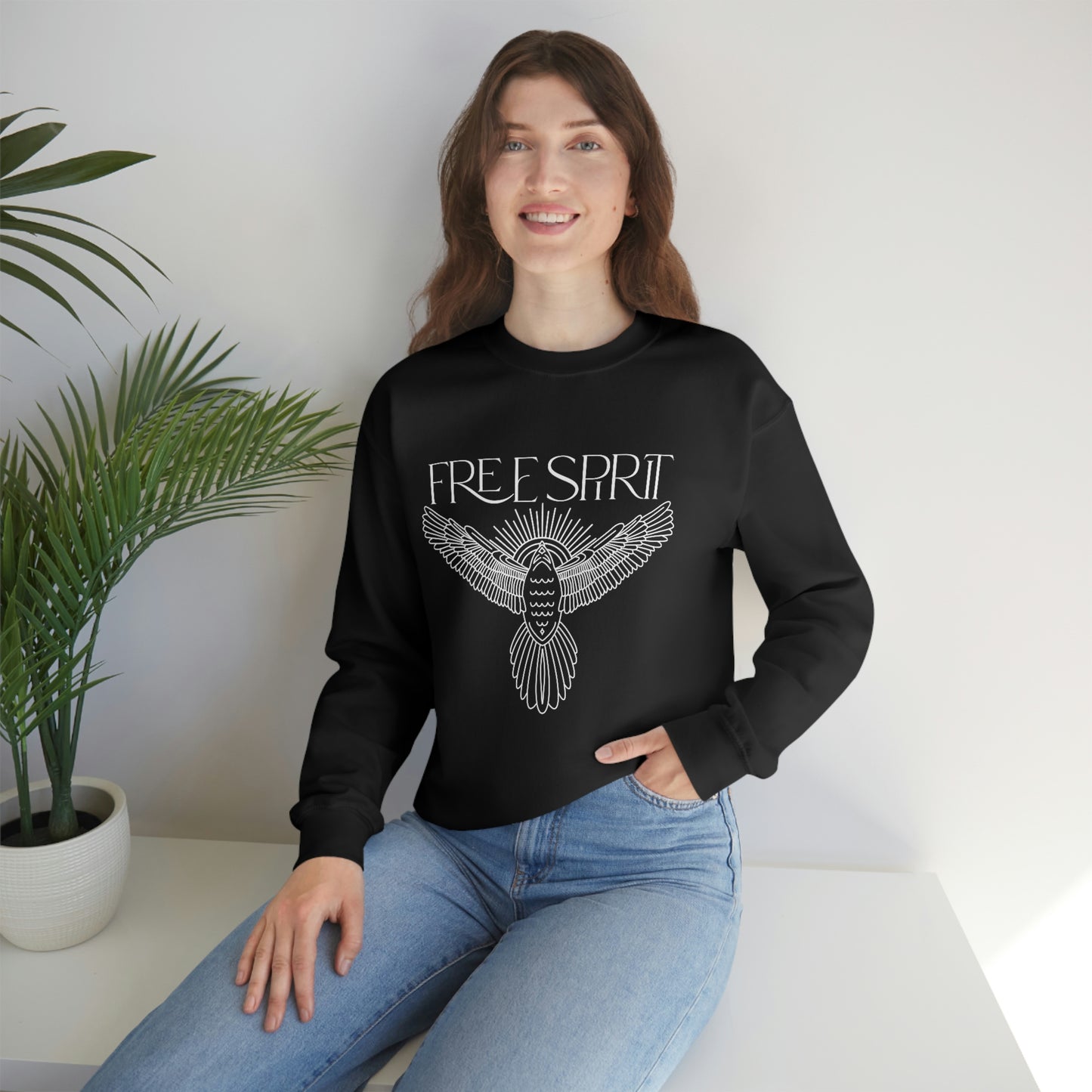 "Free Spirit" Unisex Crewneck Sweatshirt