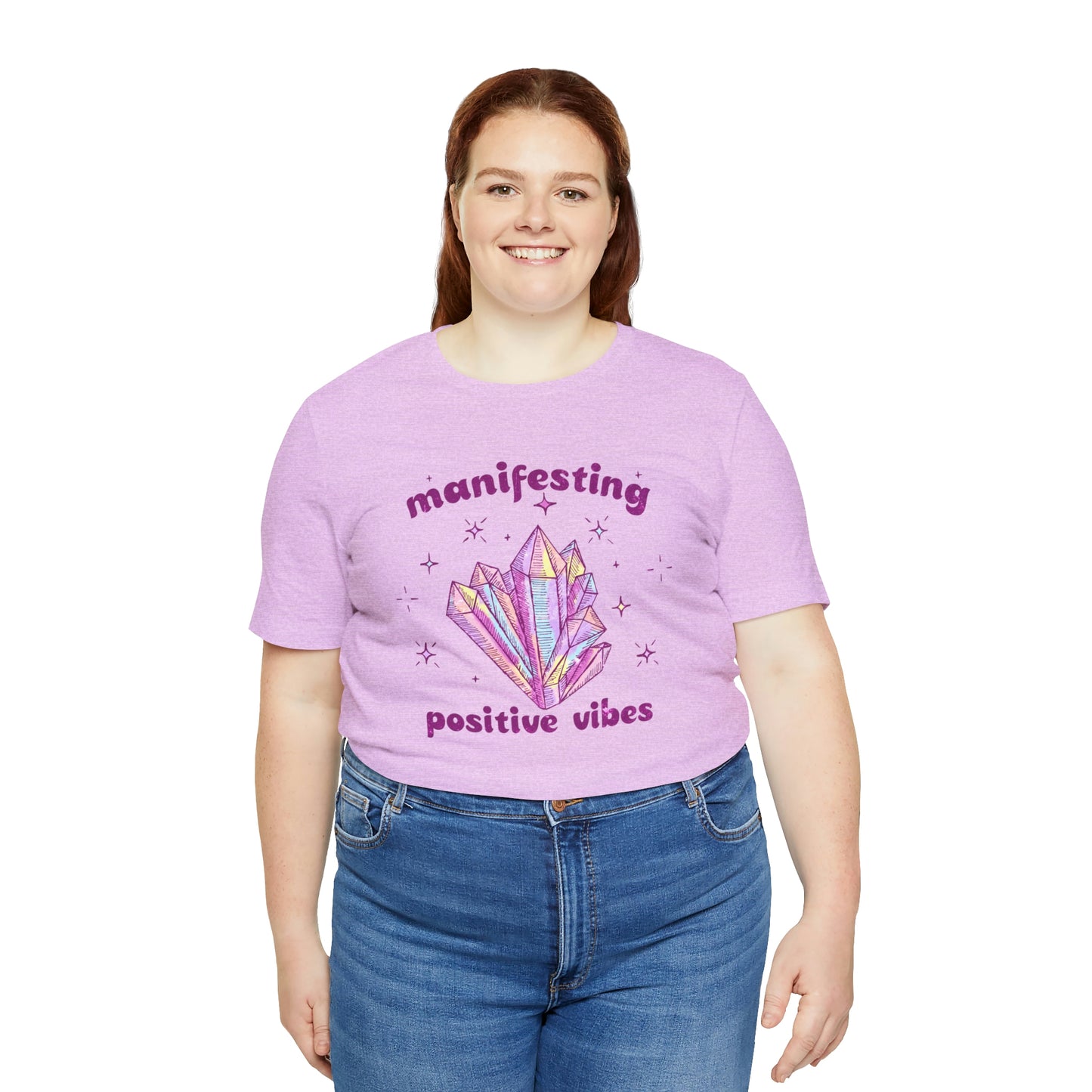 "Manifesting Positive Vibes" Bella Canvas Short Sleeve Tee