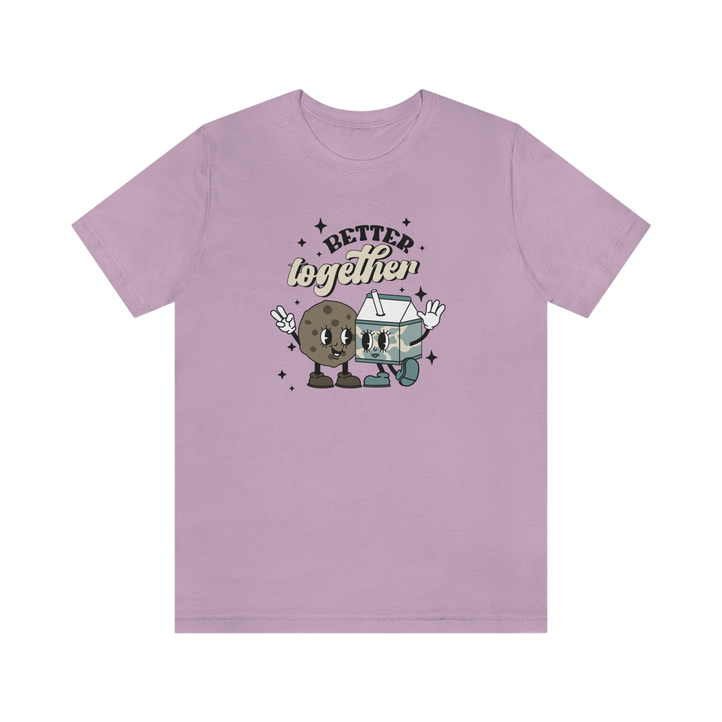 "Better Together- Milk and Cookies" Bella Canvas Unisex Jersey Short Sleeve Tee