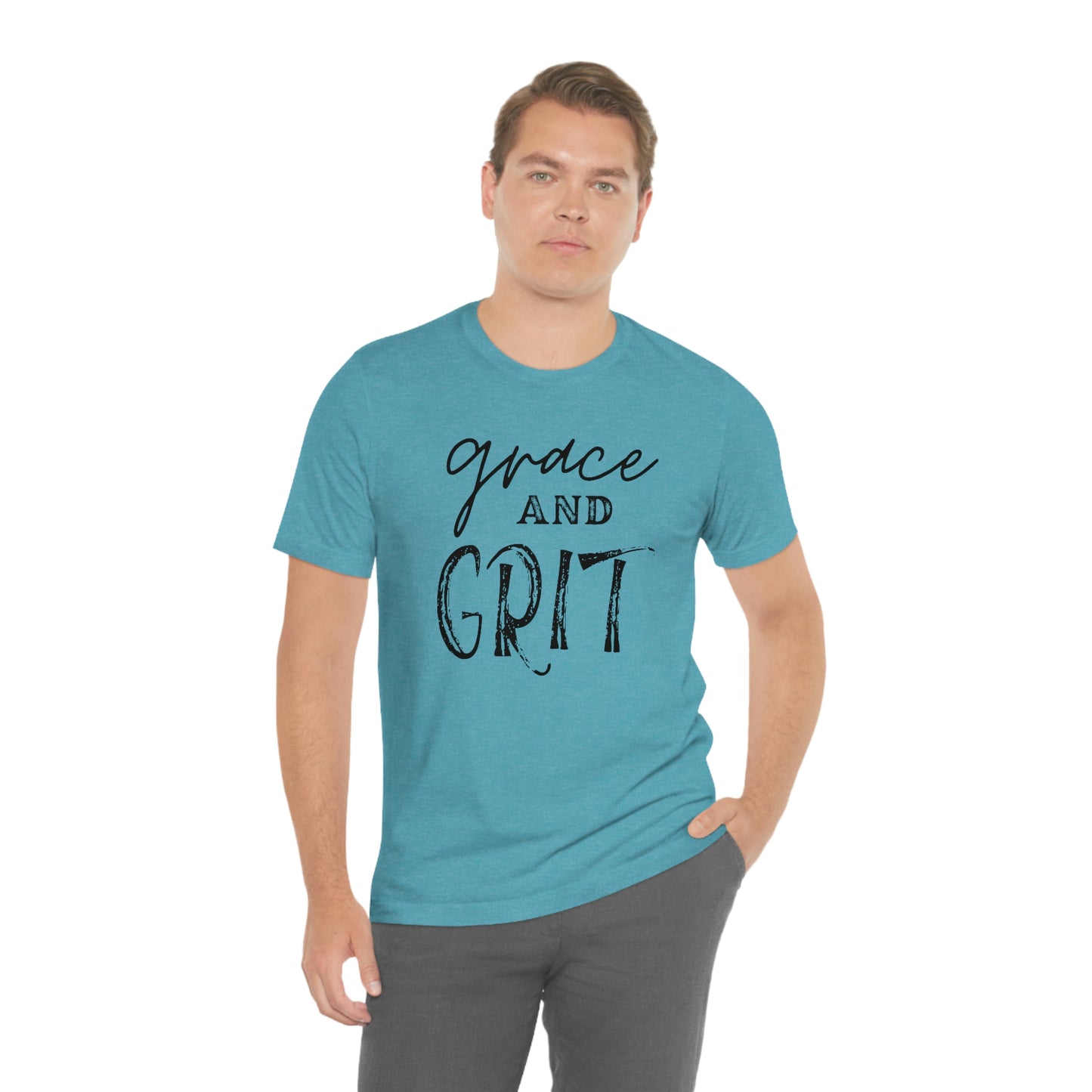 "Grace and Grit" Unisex Jersey Short Tee