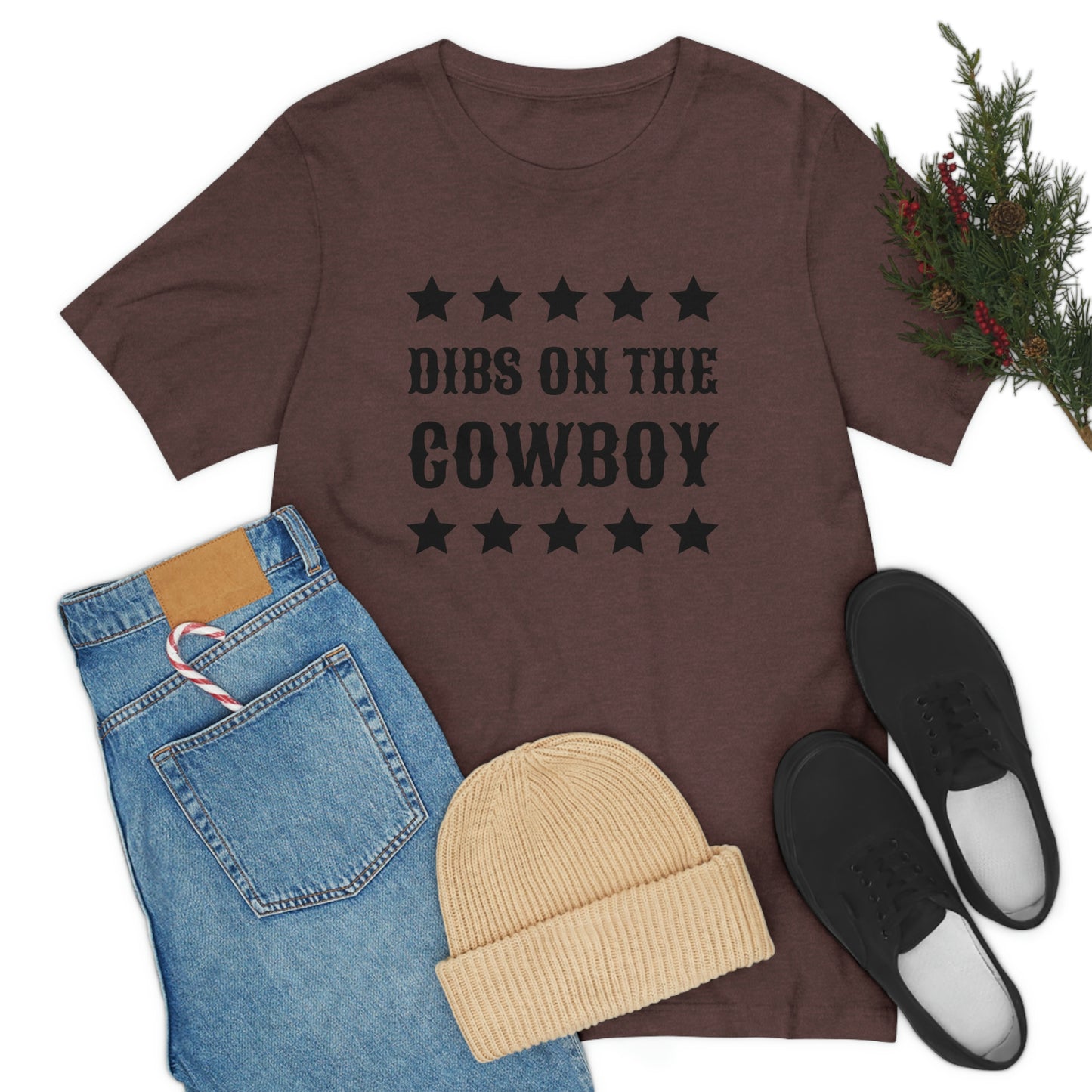 "Dibs on the Cowboy" Unisex Jersey Short Sleeve Tee