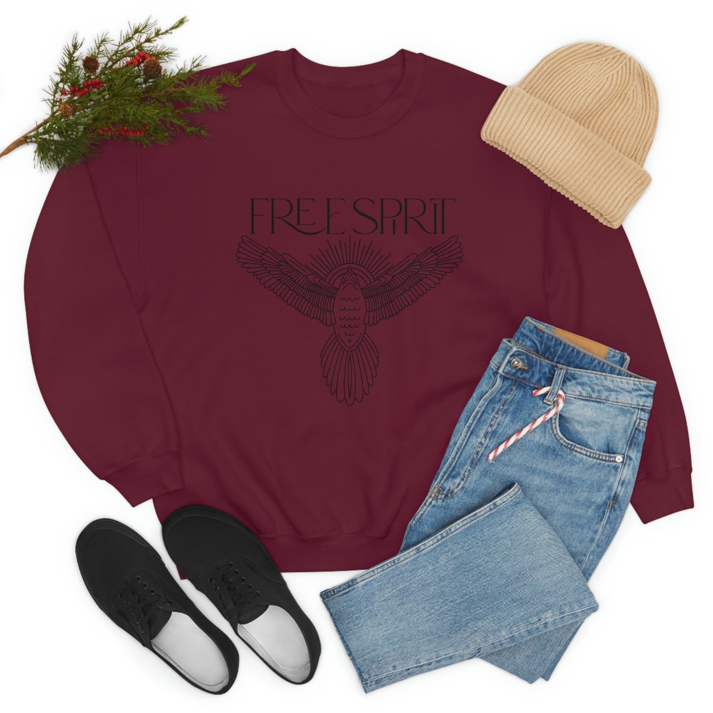 "Free Spirit" Unisex Crewneck Sweatshirt