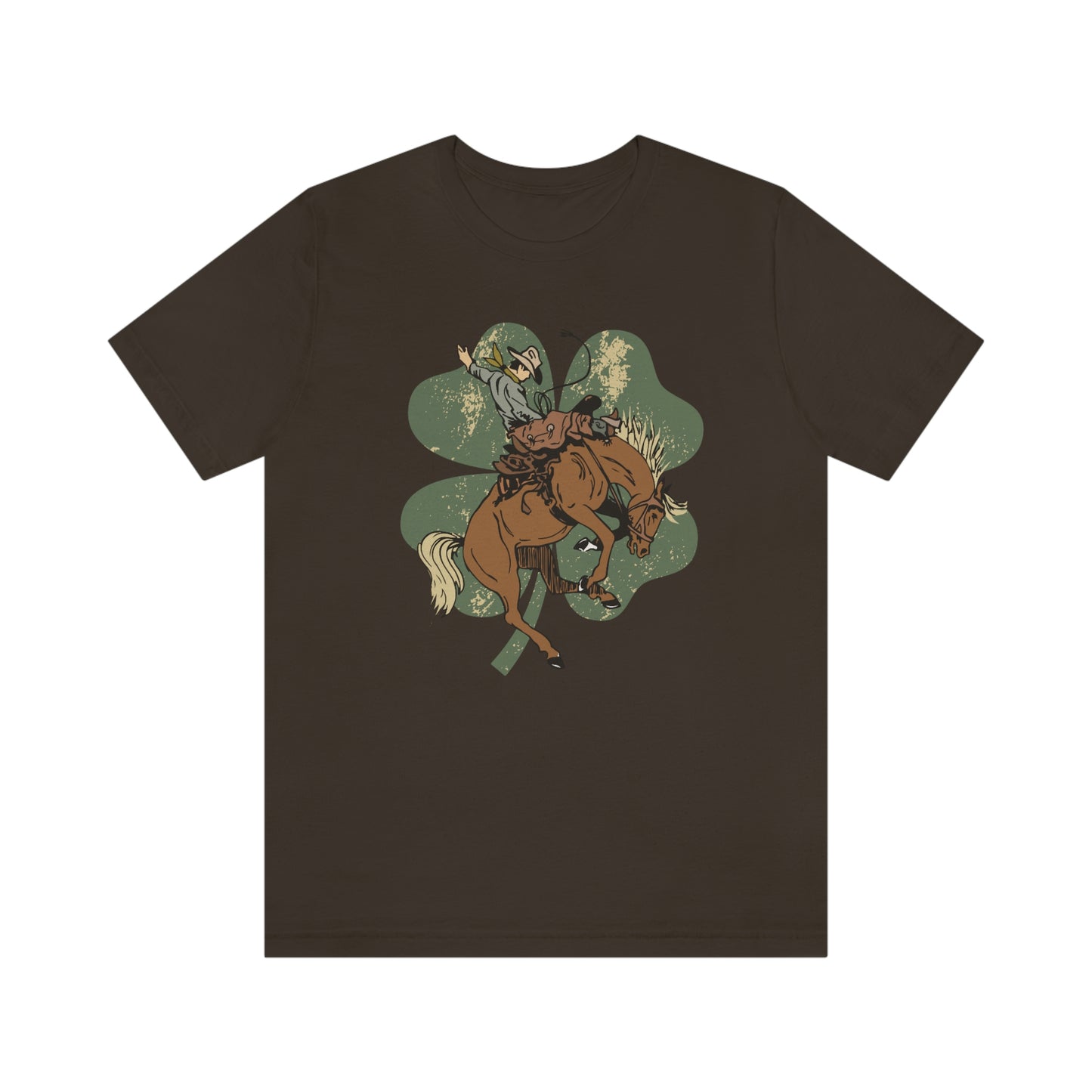 "Lucky Cowboy" Unisex Jersey Short Sleeve Tee (Bella Cavas 3001)