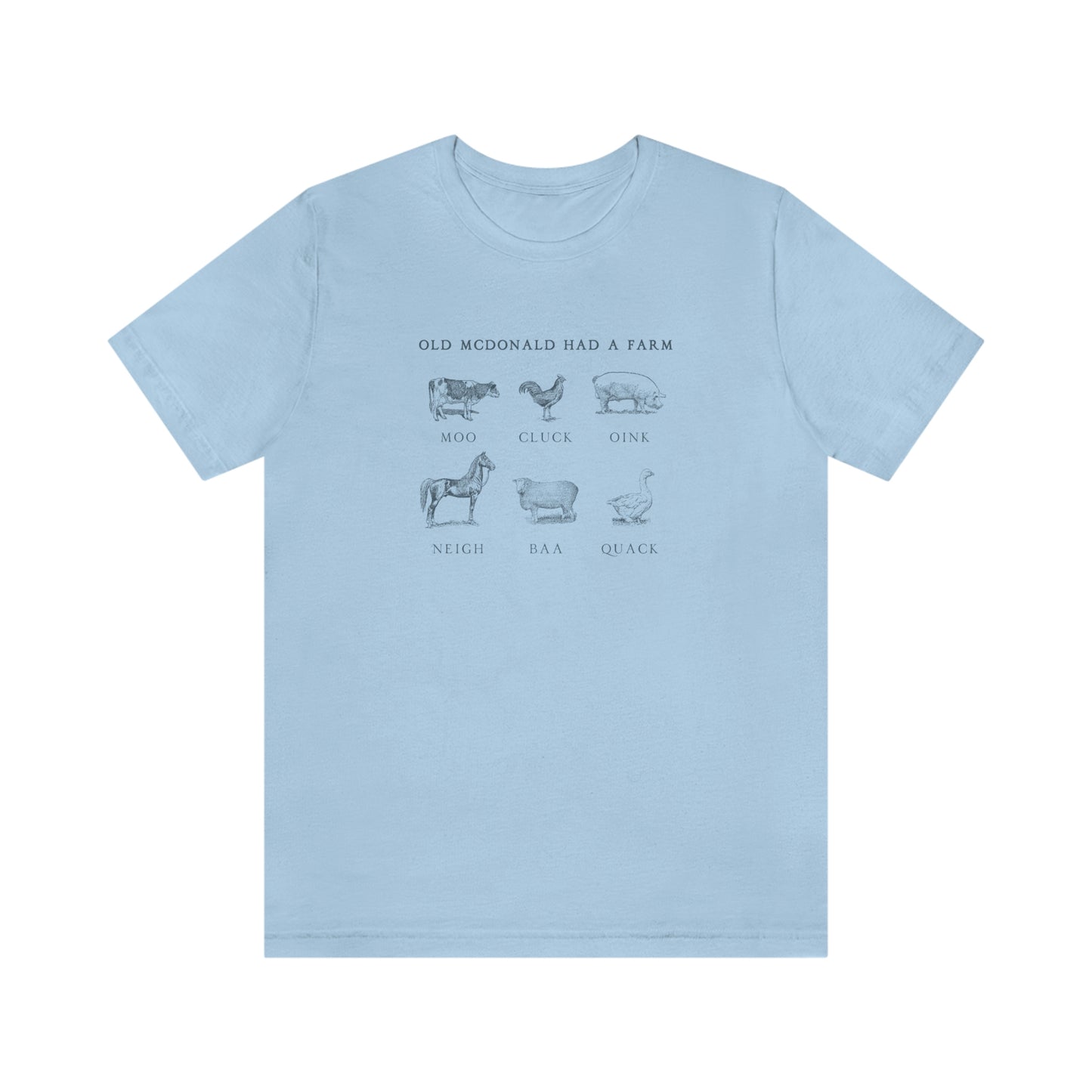 "Old McDonald Tee" Unisex Jersey Short Sleeve Tee (Bella Canvas 3001)