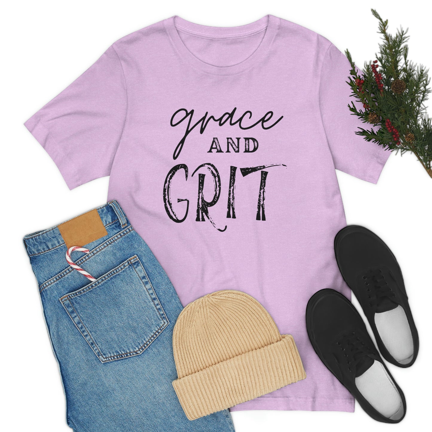 "Grace and Grit" Unisex Jersey Short Tee