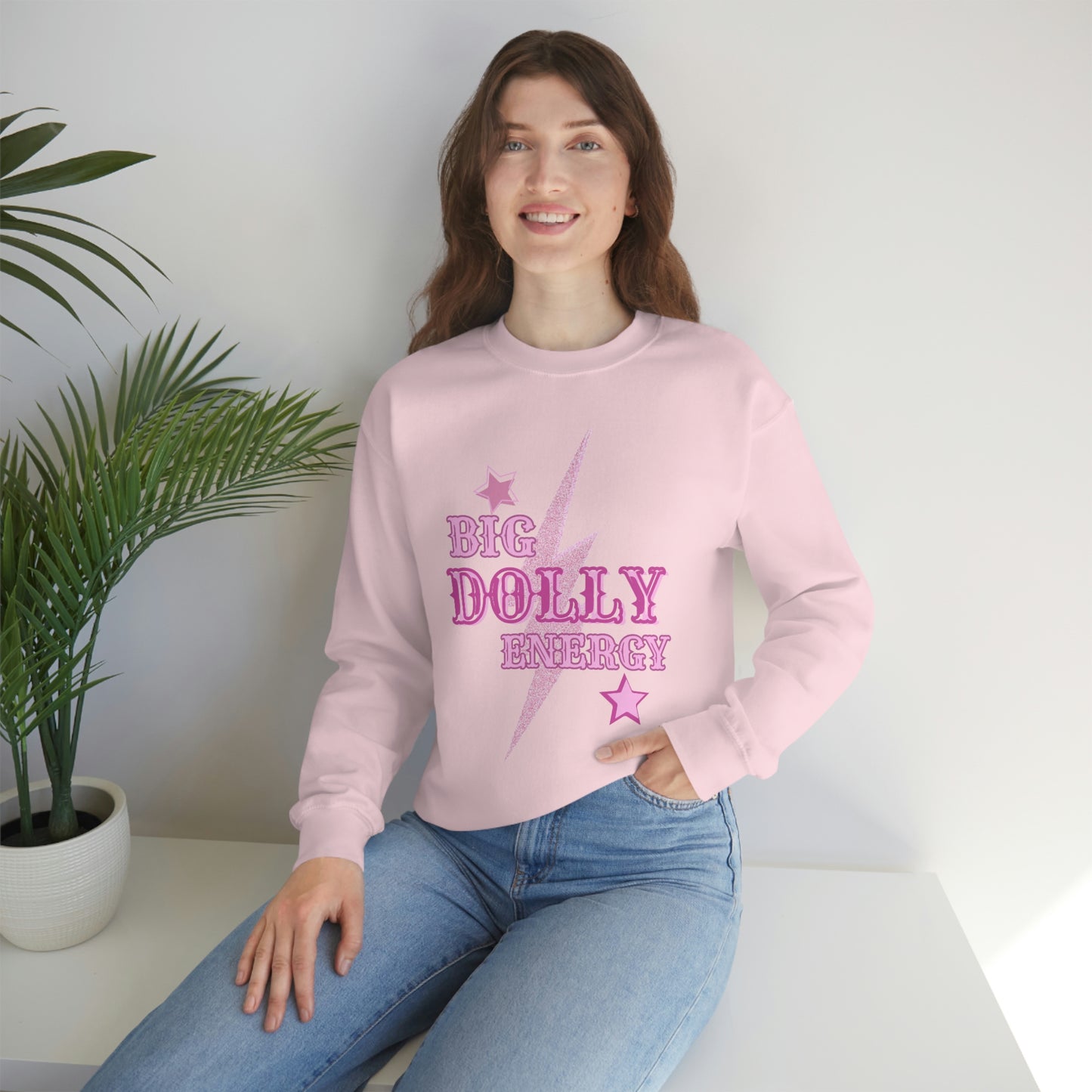 "Big Dolly Energy" Dolly Parton Unisex Crewneck Sweatshirt