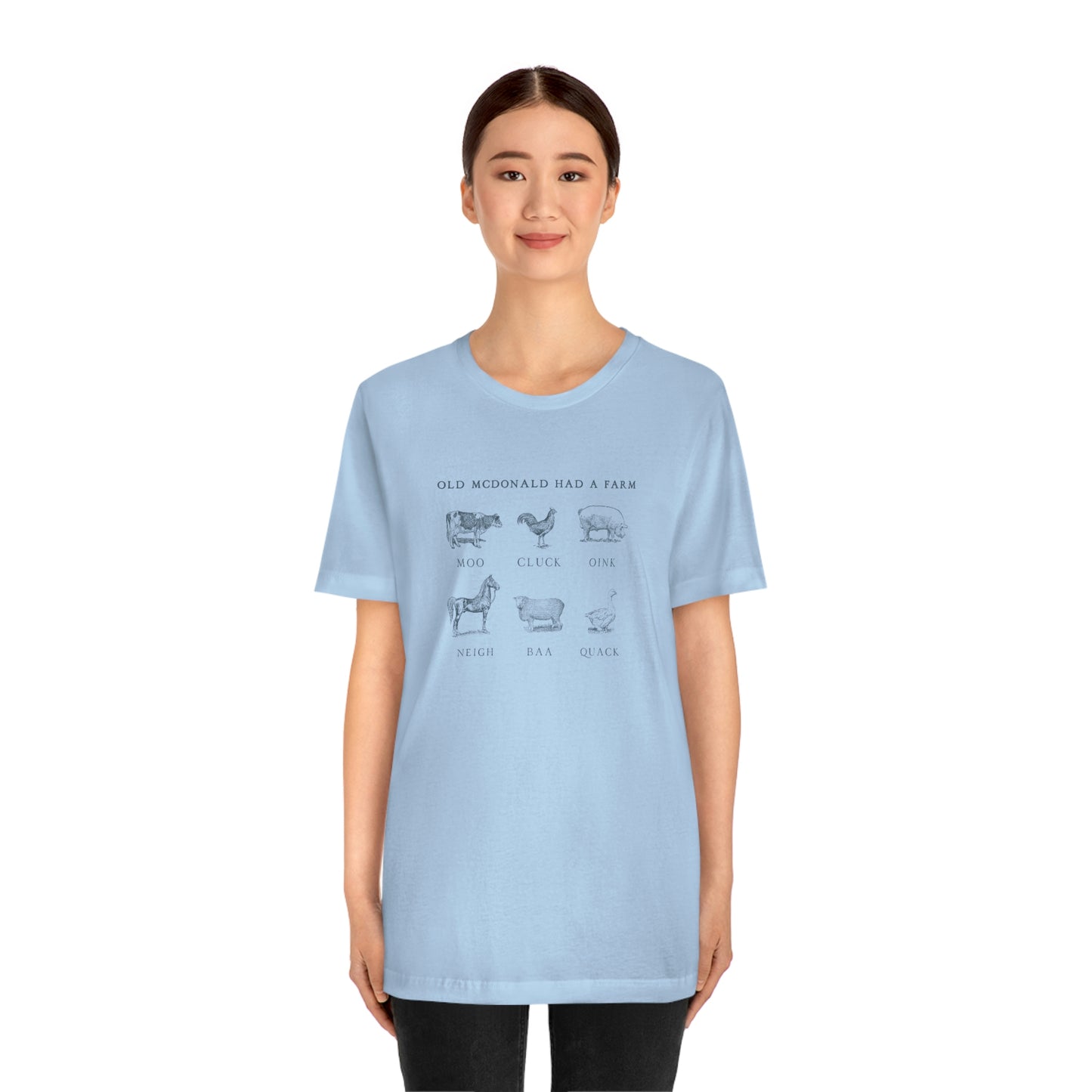 "Old McDonald Tee" Unisex Jersey Short Sleeve Tee (Bella Canvas 3001)