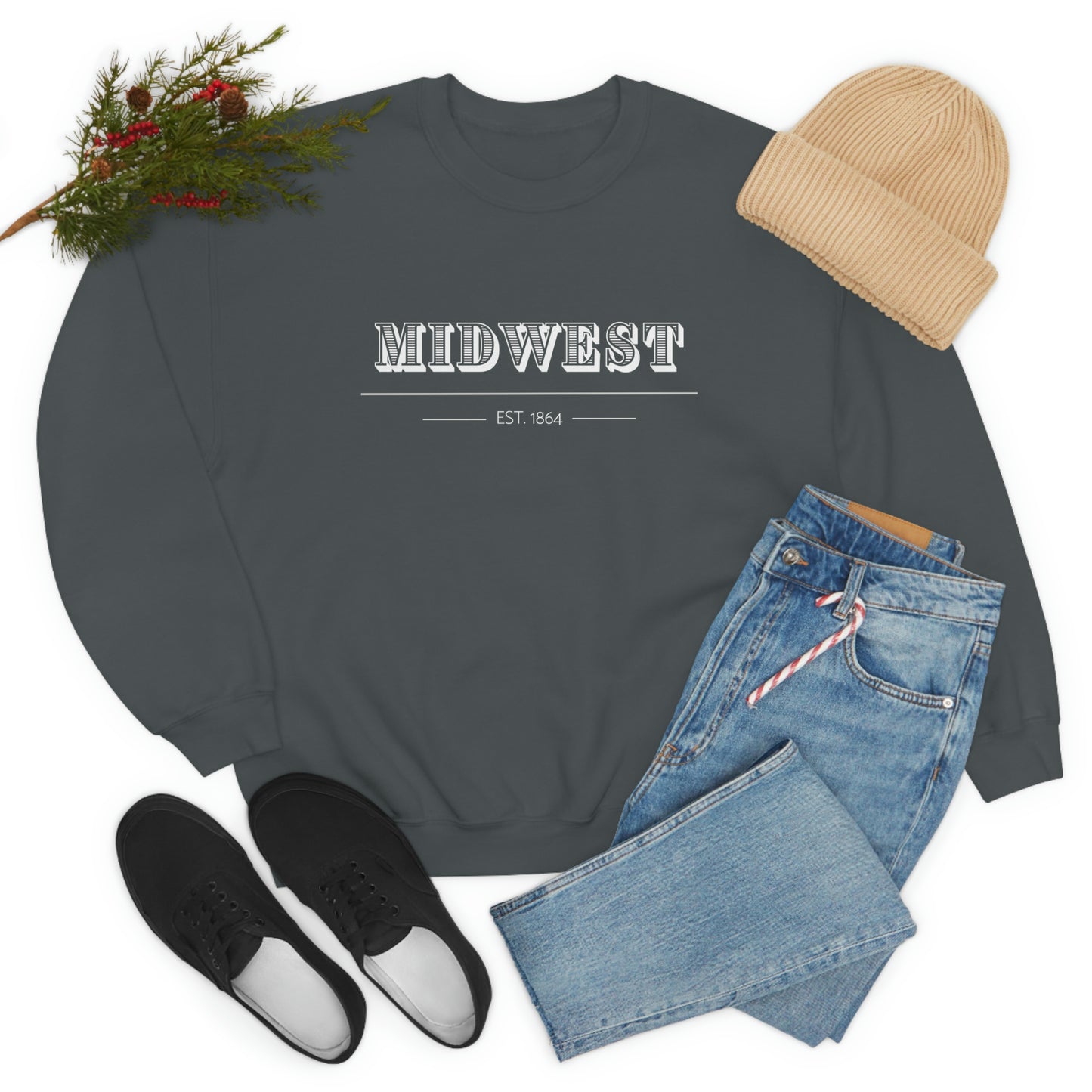 "Midwest" Unisex Heavy Blend™ Crewneck Sweatshirt