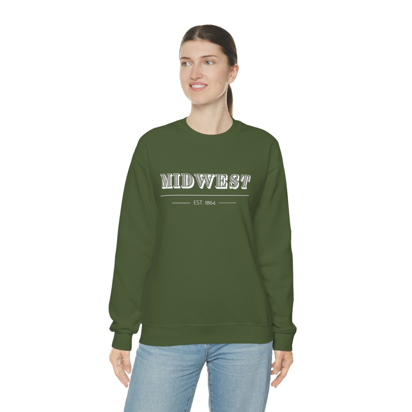 "Midwest" Unisex Heavy Blend™ Crewneck Sweatshirt