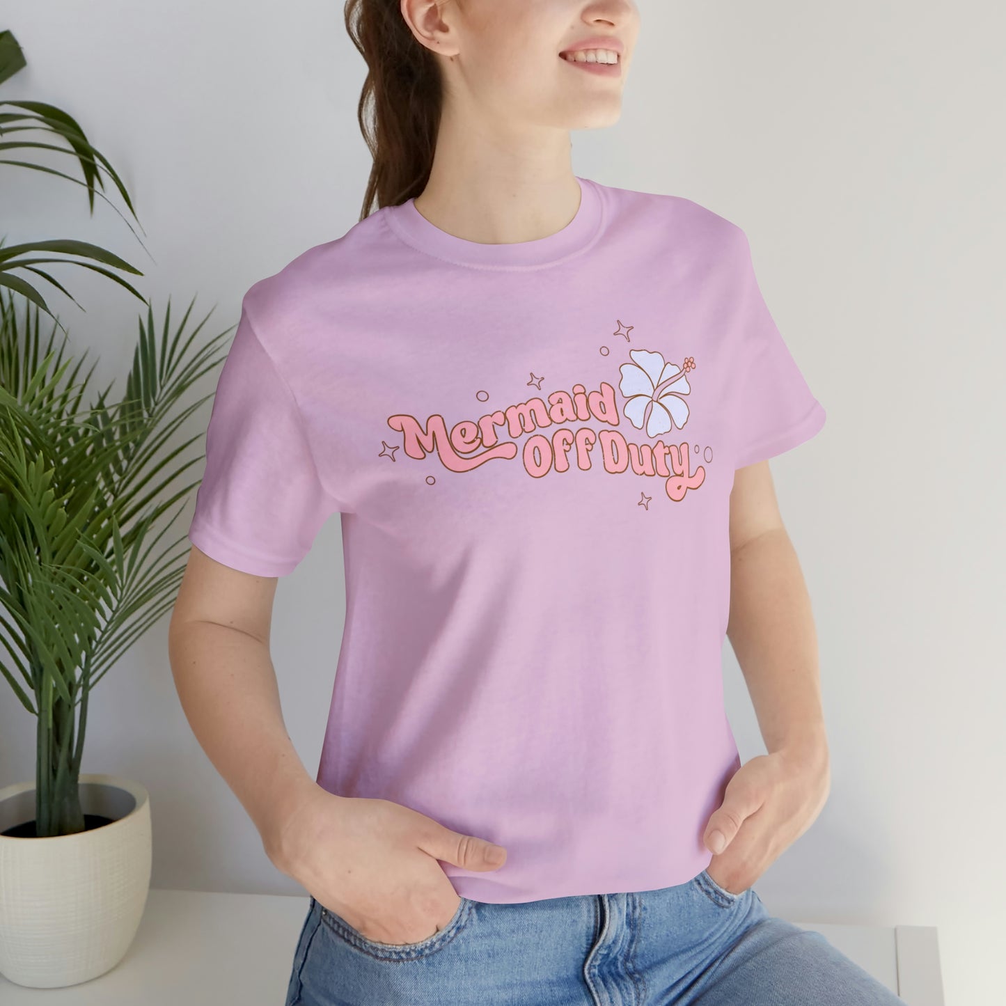 "Mermaid Off Duty" Bella Canvas Short Sleeve Tee