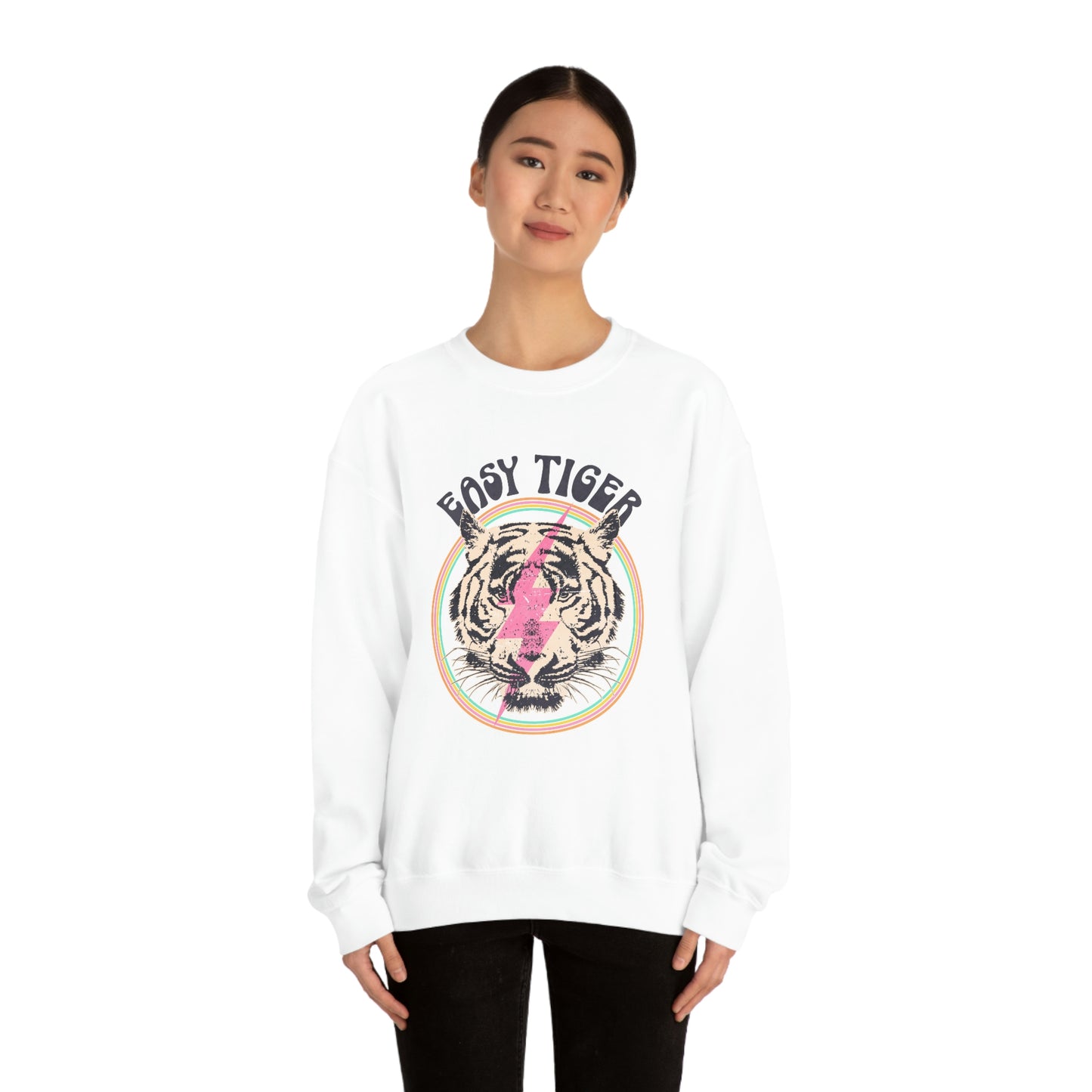 "Easy Tiger" Unisex Heavy Blend™ Crewneck Sweatshirt