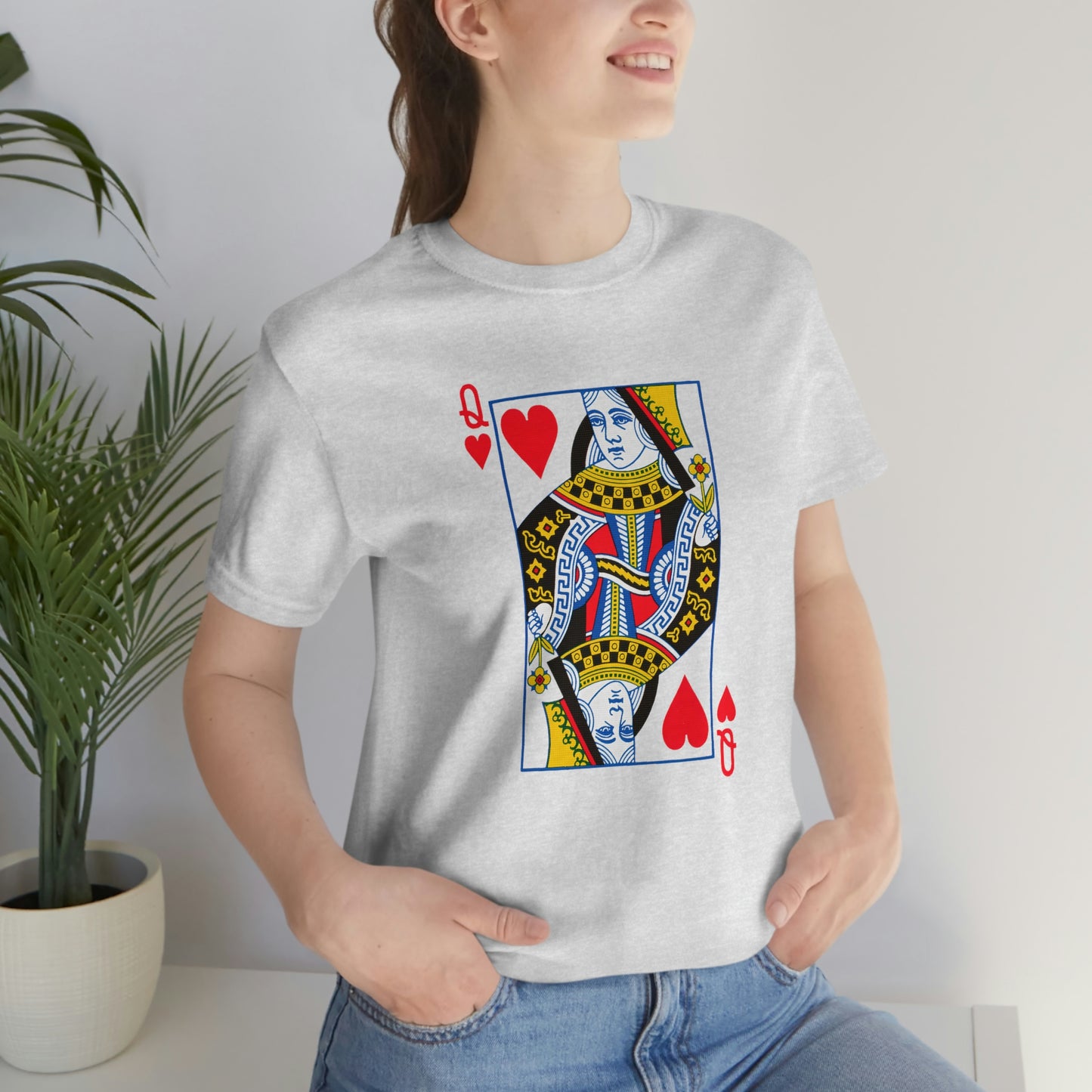 "Queen of Hearts" Unisex Jersey Short Sleeve Tee