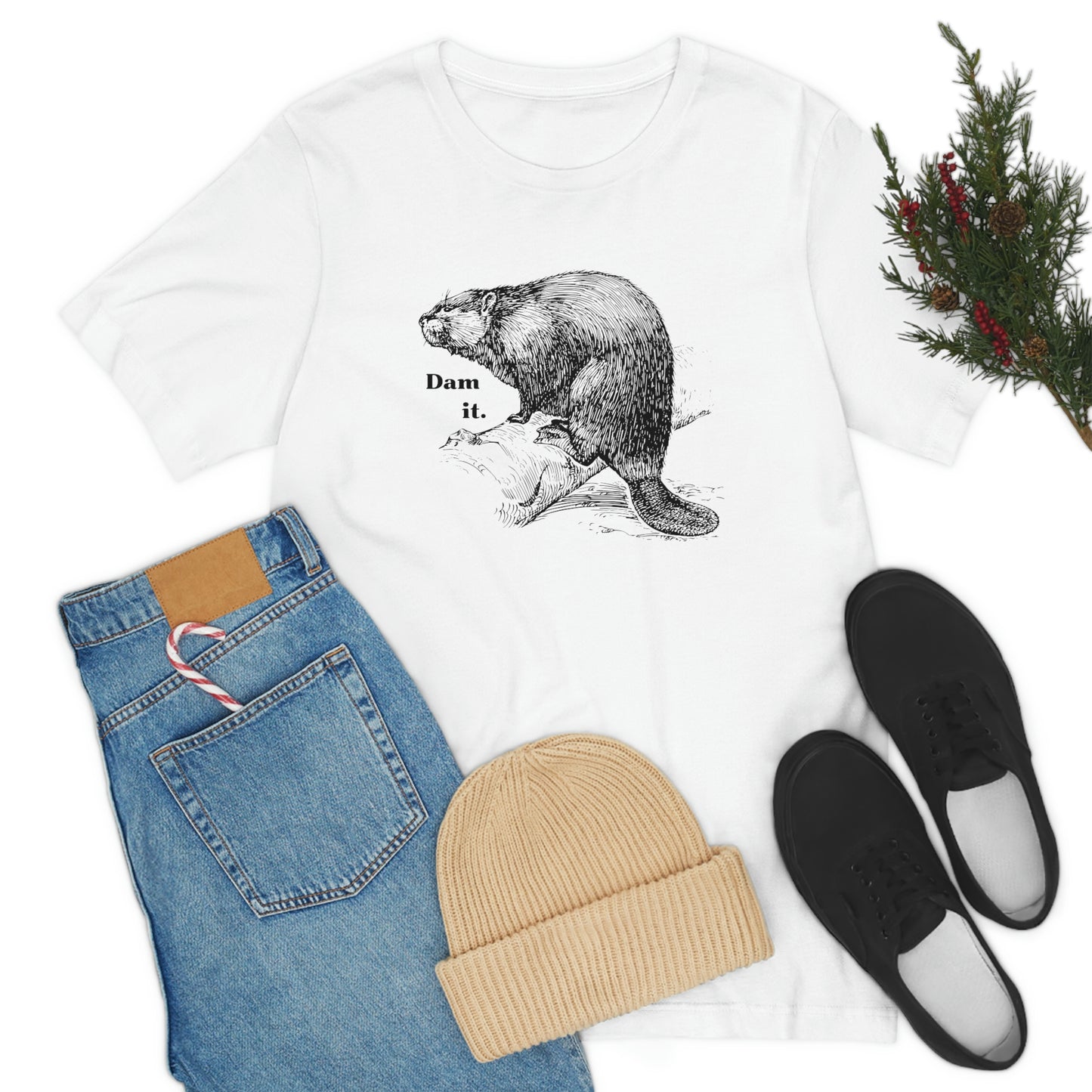 "Dam it" Bella Canvas Graphic Short Sleeve Tee