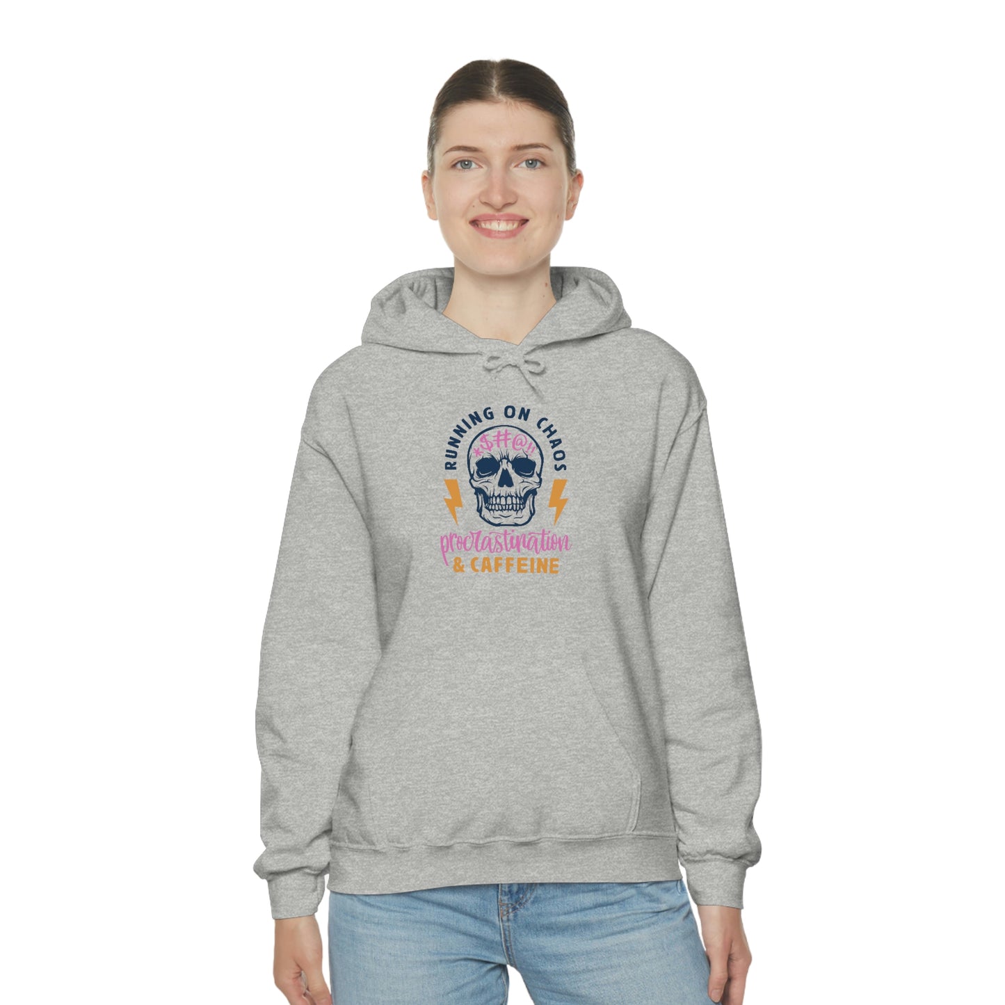 "Chaos and Caffeine" Unisex Heavy Blend™ Hooded Sweatshirt