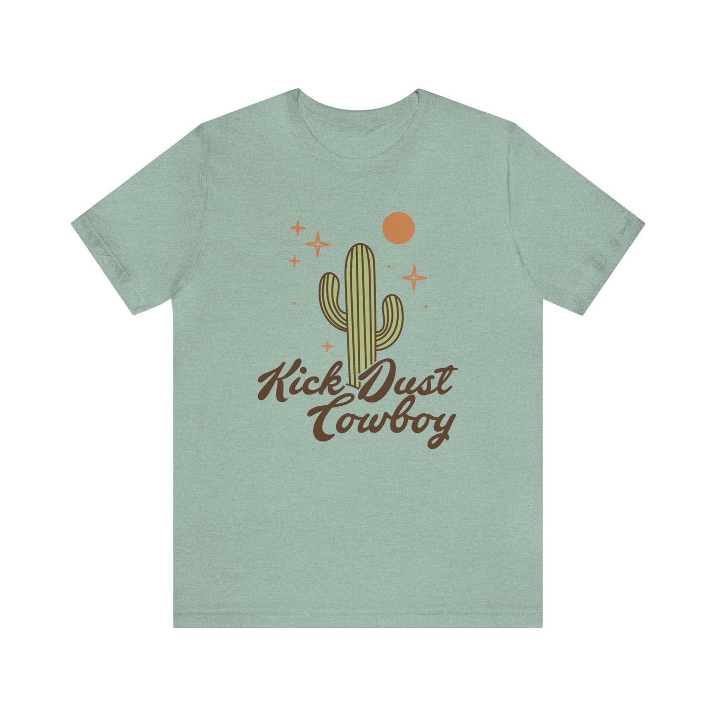 "Kick Dust Cowboy" Bella Canvas Short Sleeve Tee