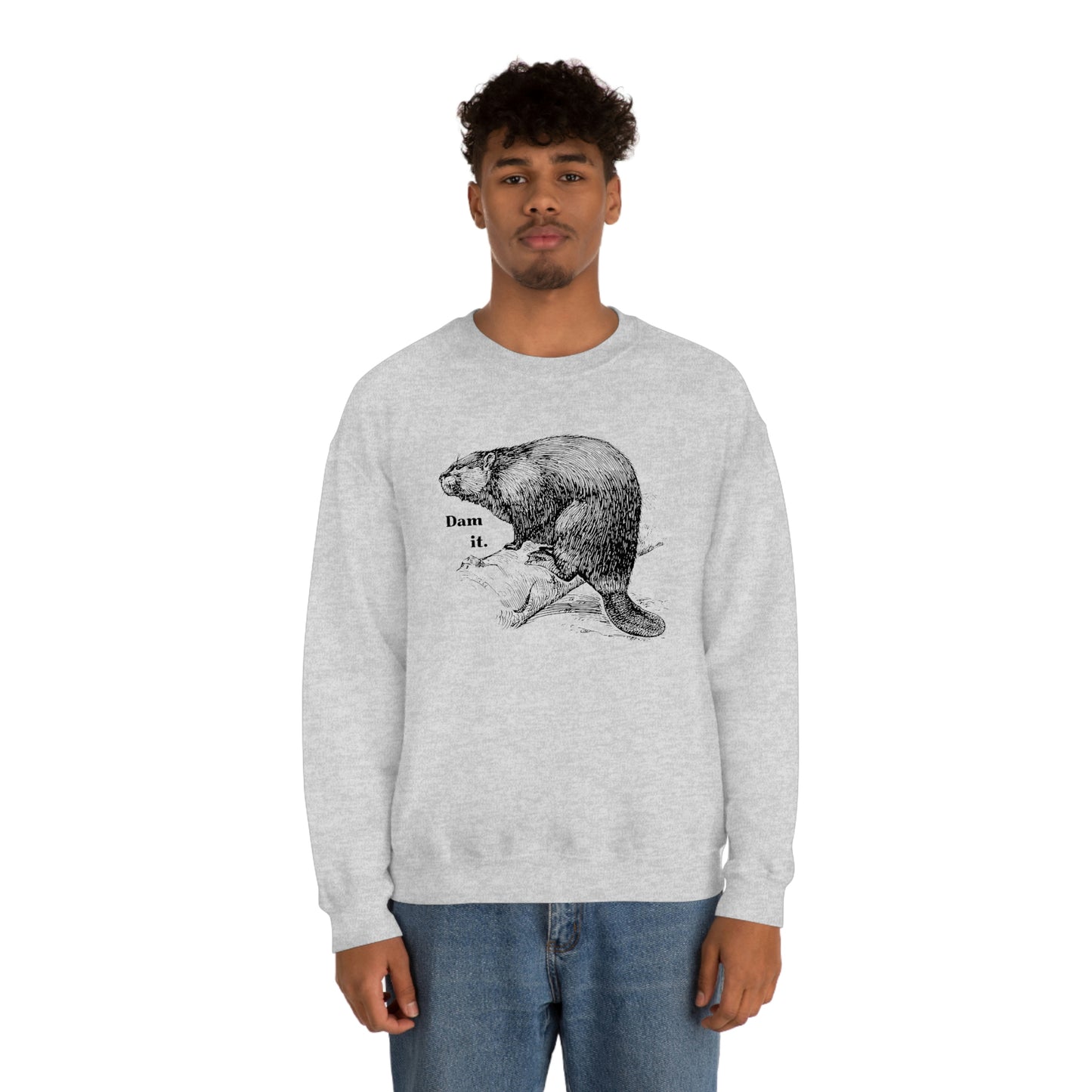 "Dam it" Gildan Graphic Crewneck Sweatshirt