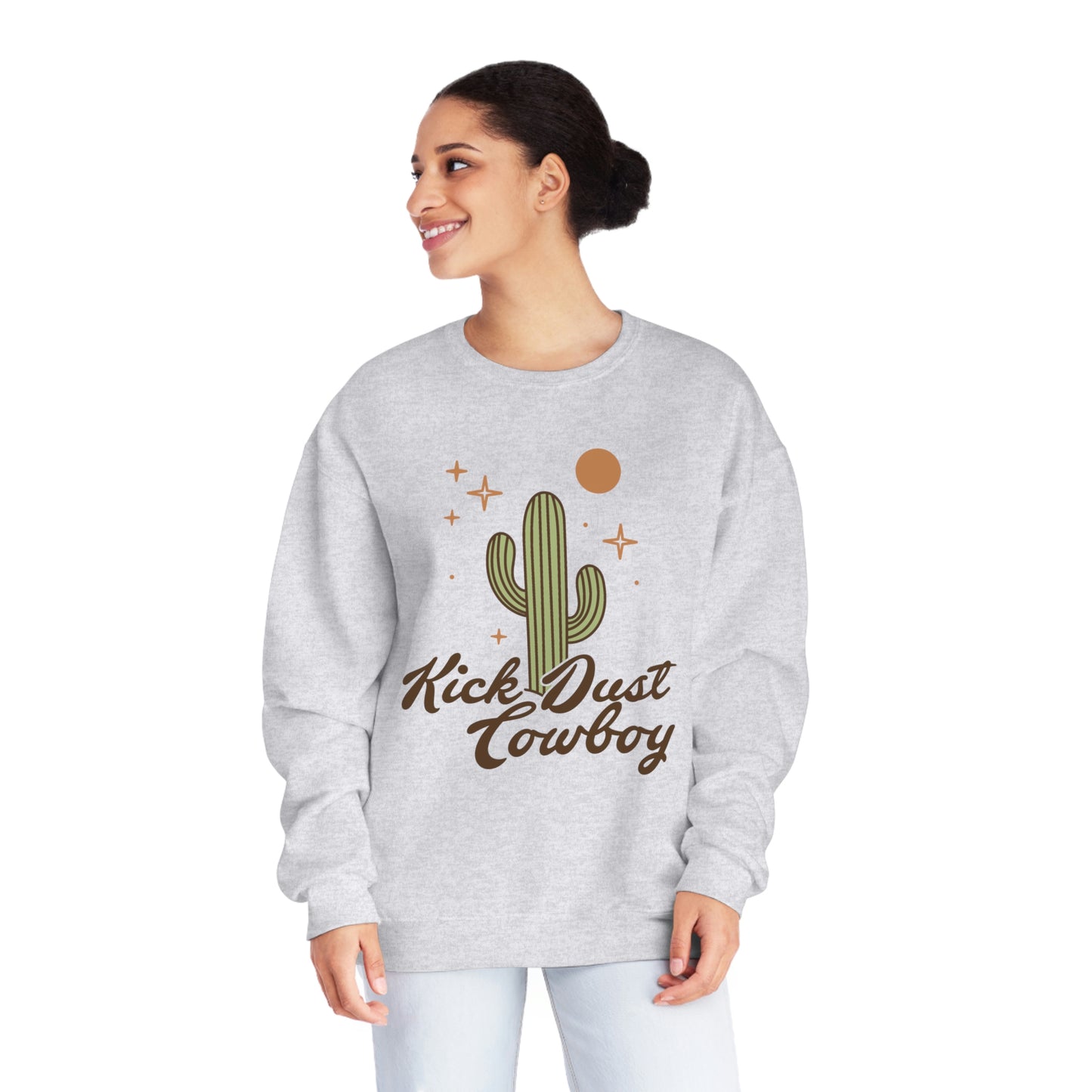 "Kick Dust Cowboy" Unisex NuBlend® Crewneck Sweatshirt