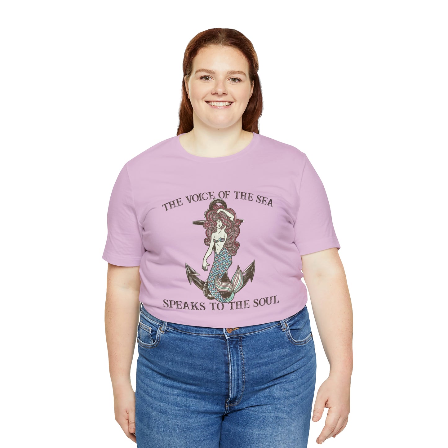 "The Voice of the Sea Speaks to the Soul" Bella Canvas Short Sleeve Tee