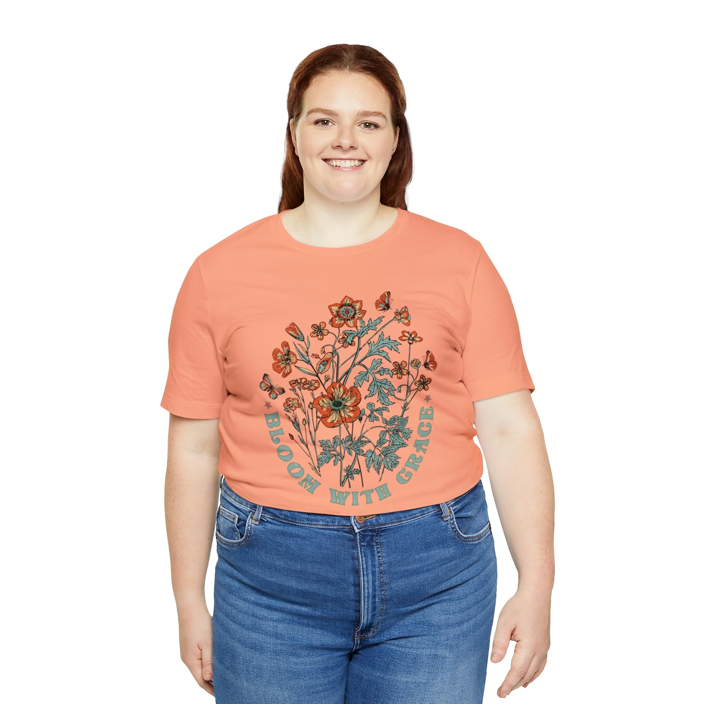 "Bloom With Grace" Bella Canvas Short Sleeve Tee