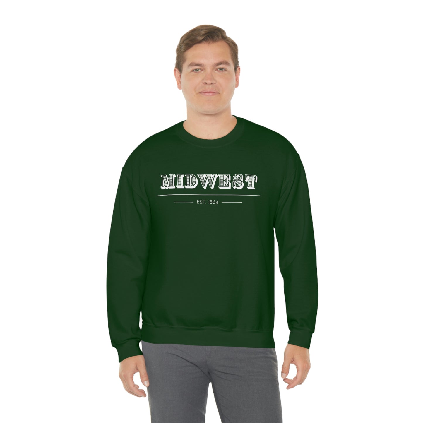 "Midwest" Unisex Heavy Blend™ Crewneck Sweatshirt