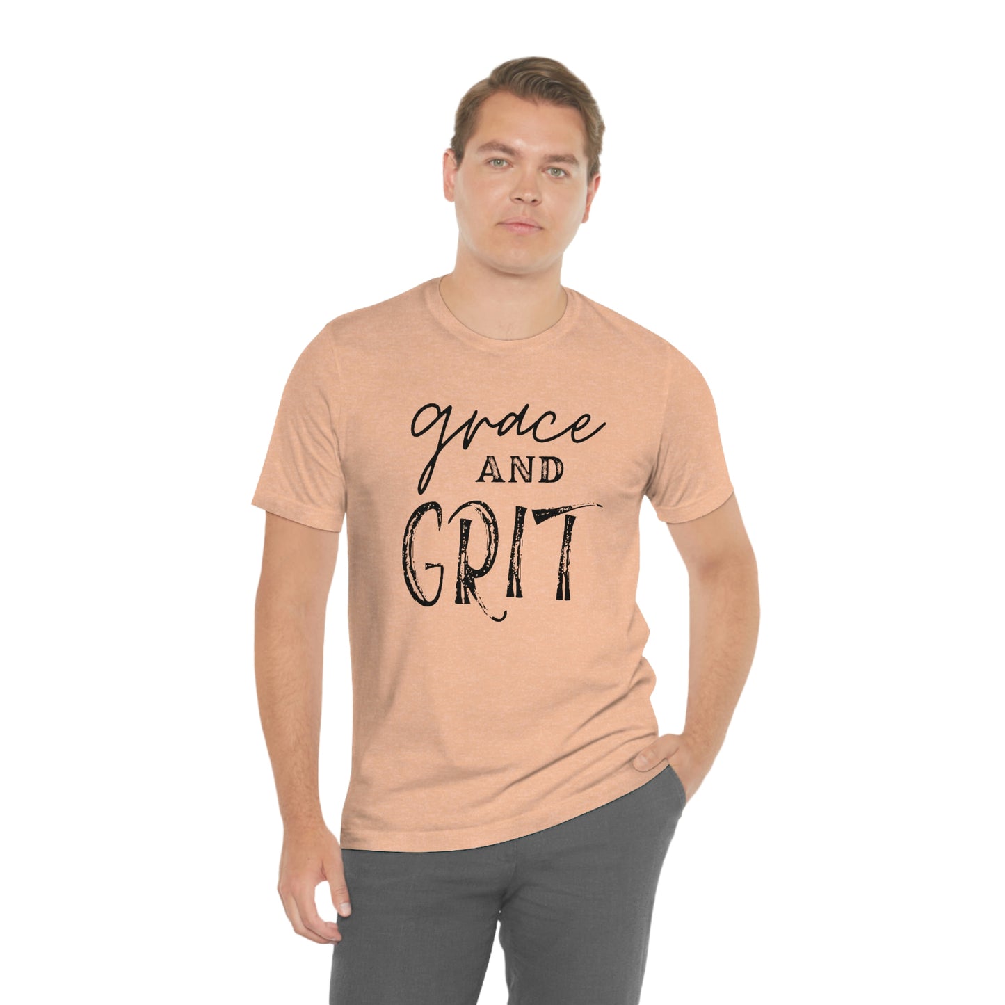 "Grace and Grit" Unisex Jersey Short Tee