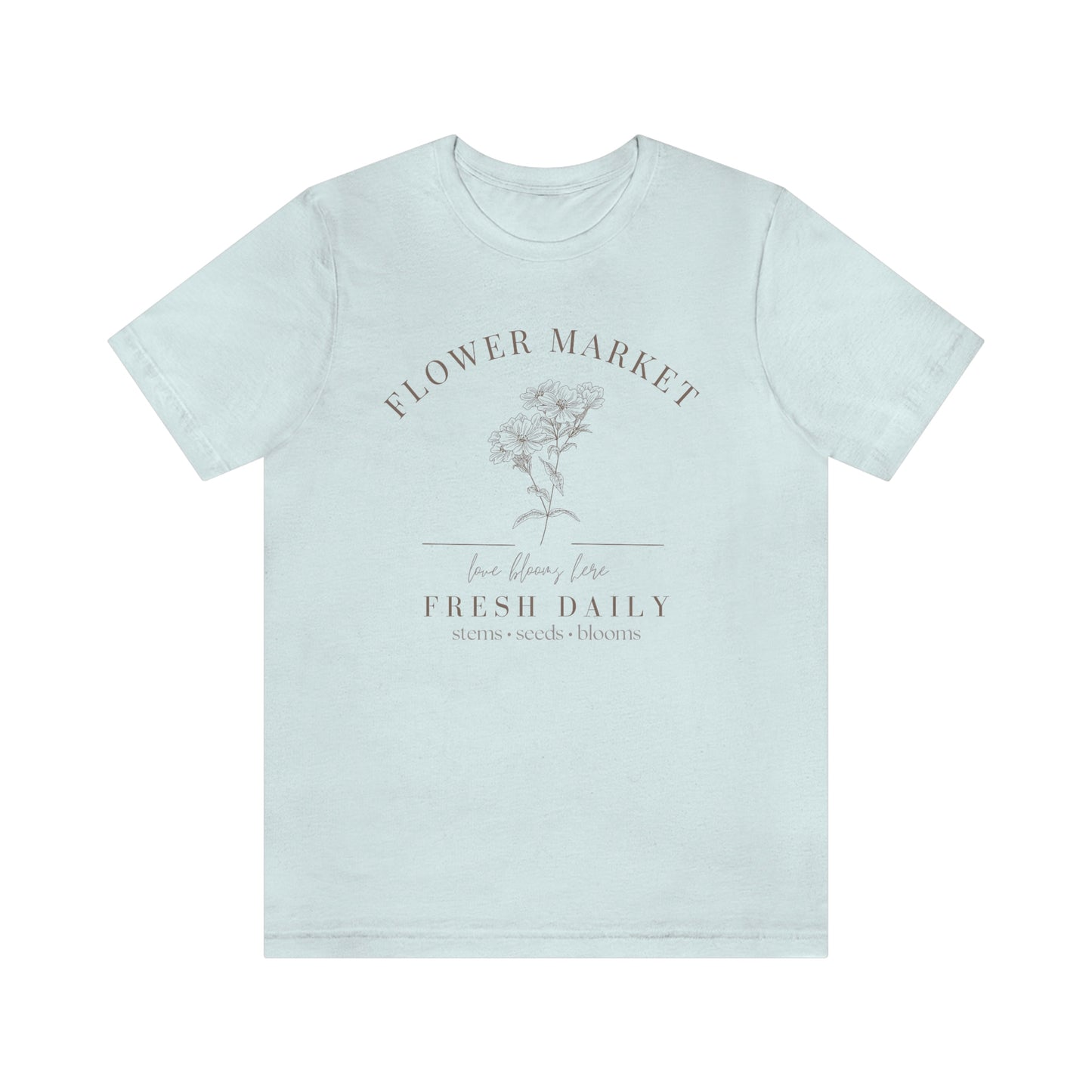 "Flower Market" Bella Canvas Graphic Tee