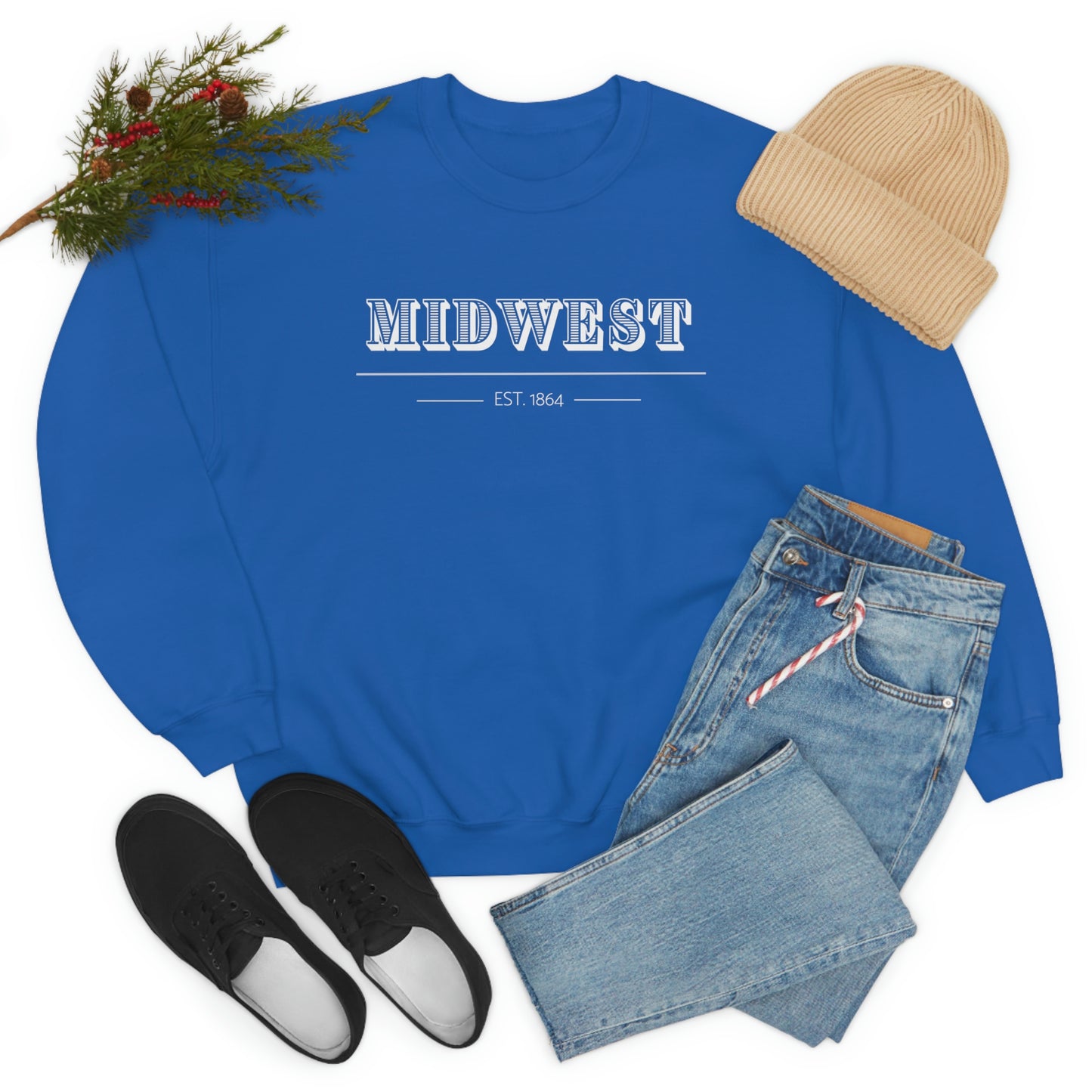 "Midwest" Unisex Heavy Blend™ Crewneck Sweatshirt