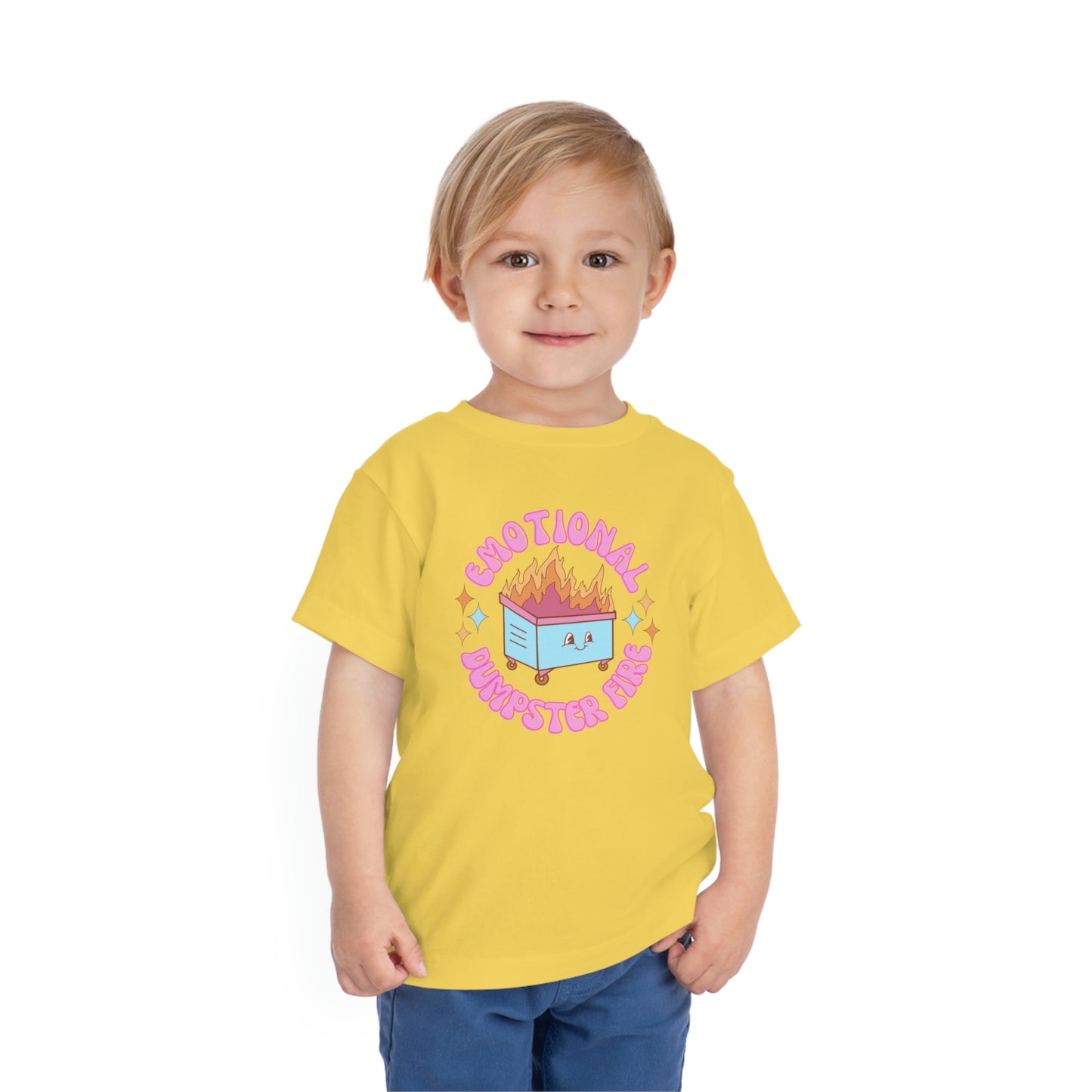 "Emotional Dumpster Fire" Toddler Short Sleeve Tee (2T-5T)