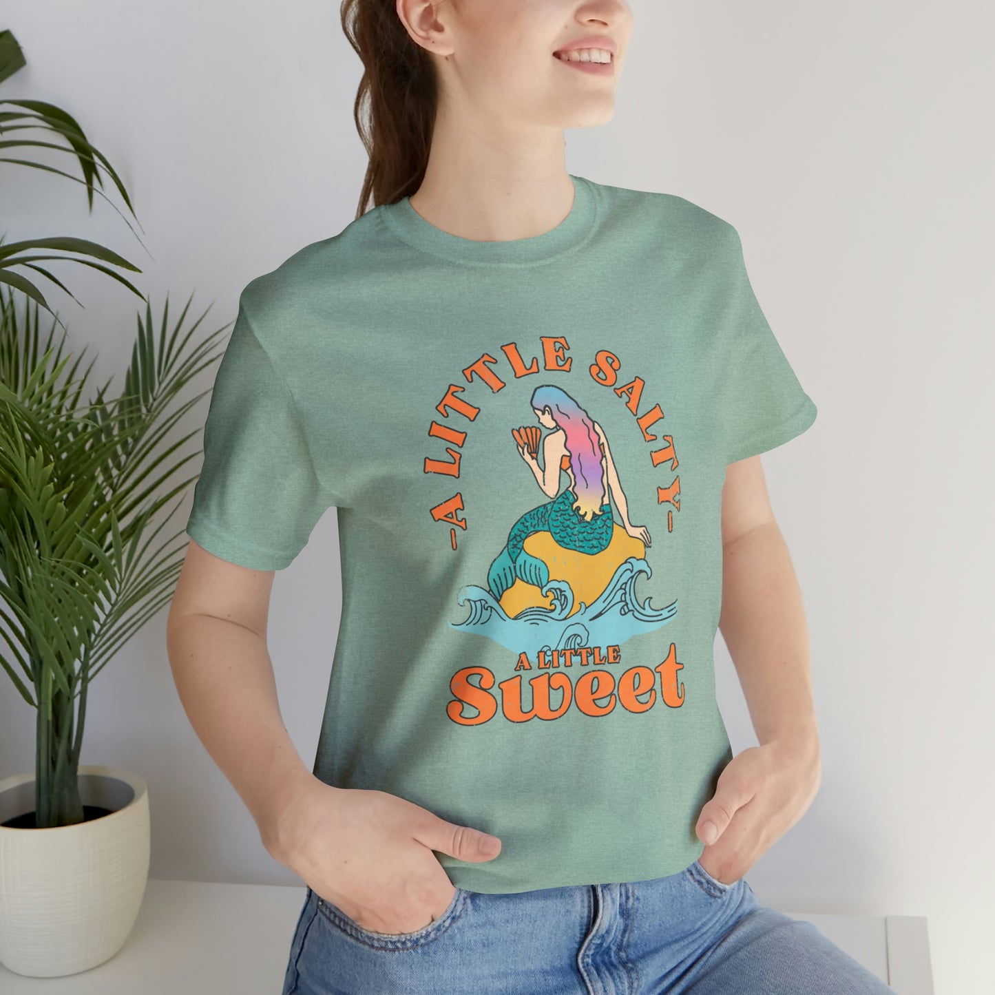 "A Little Salty, A Little Sweet" Bella Canvas Unisex Jersey Short Sleeve Tee