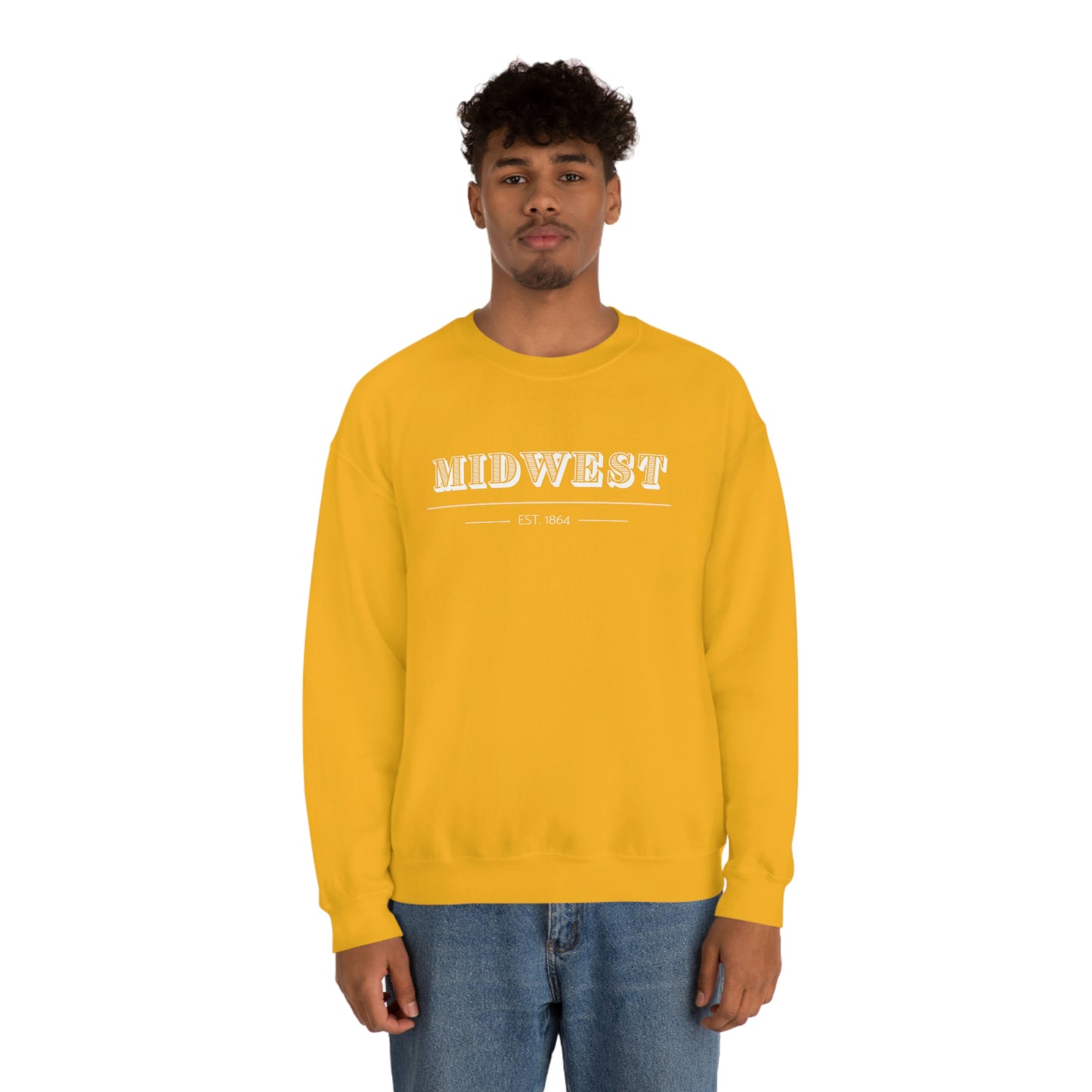 "Midwest" Unisex Heavy Blend™ Crewneck Sweatshirt
