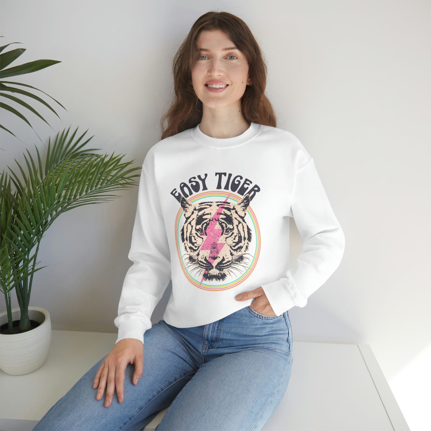 "Easy Tiger" Unisex Heavy Blend™ Crewneck Sweatshirt