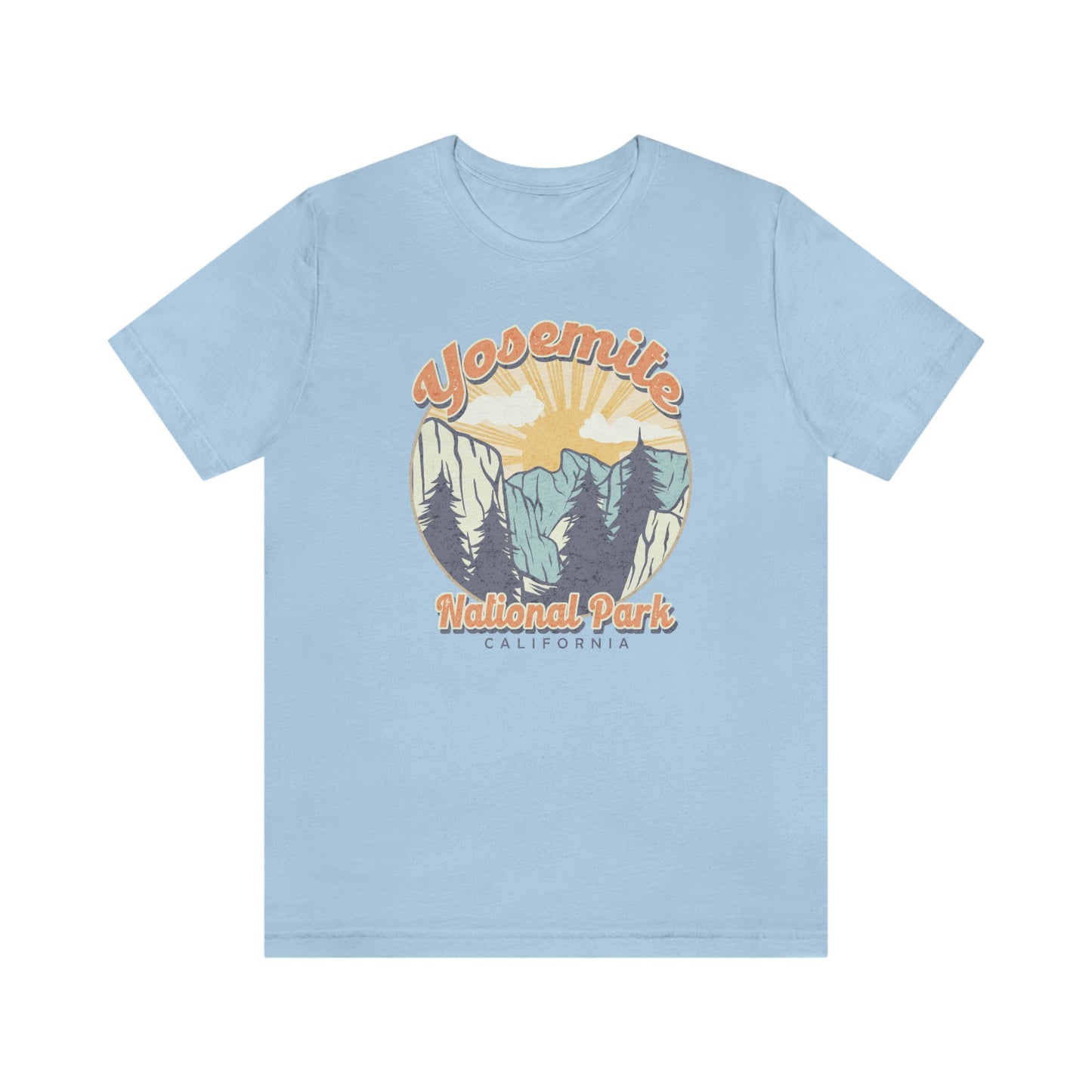 "Yosemite National Park" Bella Canvas Short Sleeve Tee