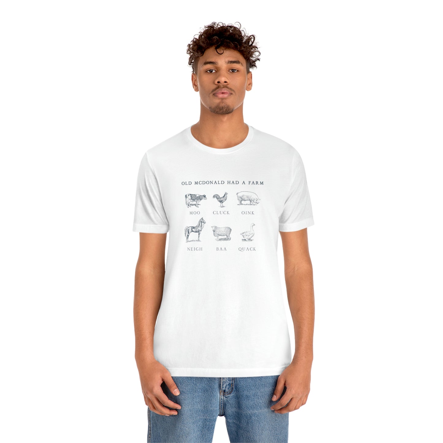 "Old McDonald Tee" Unisex Jersey Short Sleeve Tee (Bella Canvas 3001)