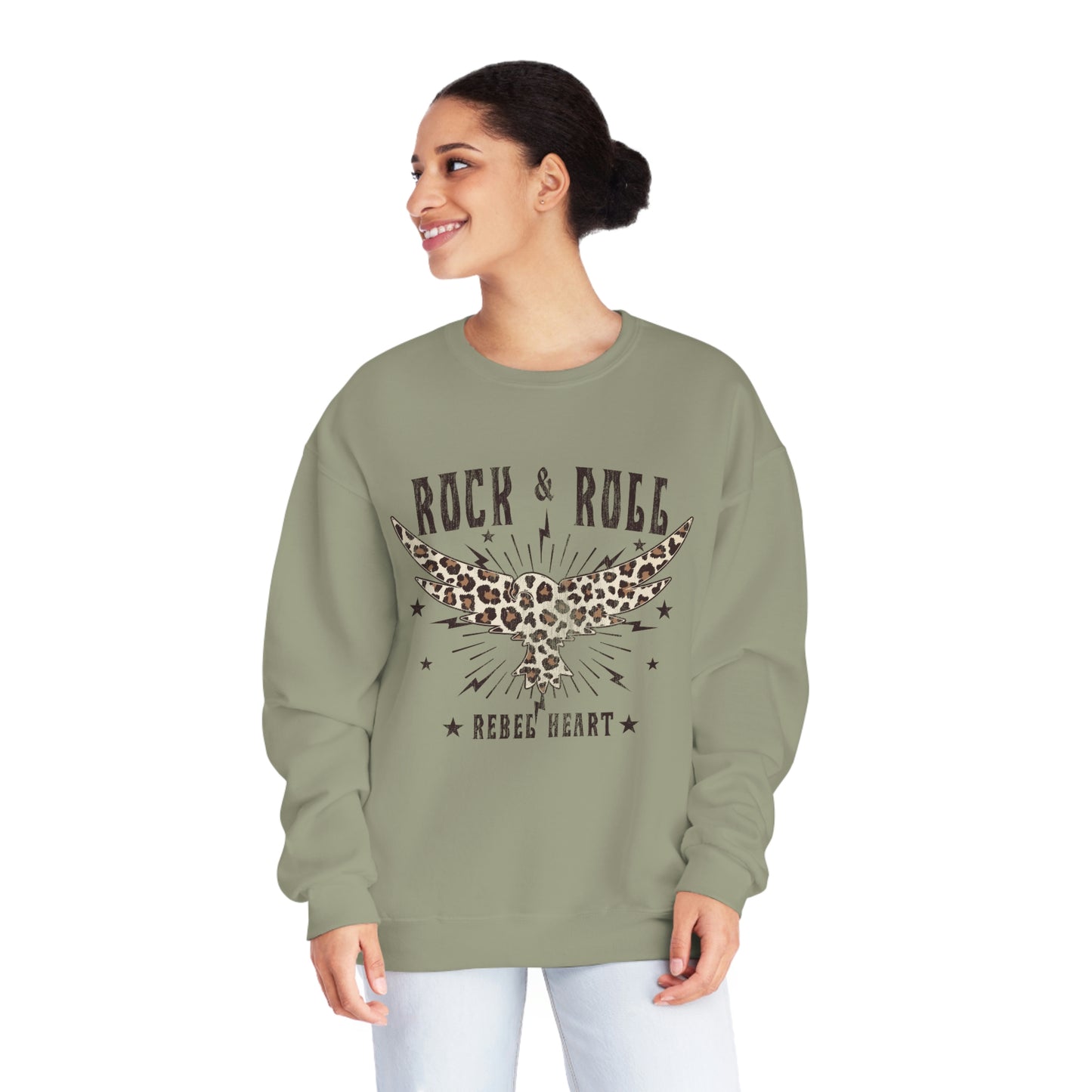 "Rock & Roll" Unisex NuBlend® Crewneck Sweatshirt