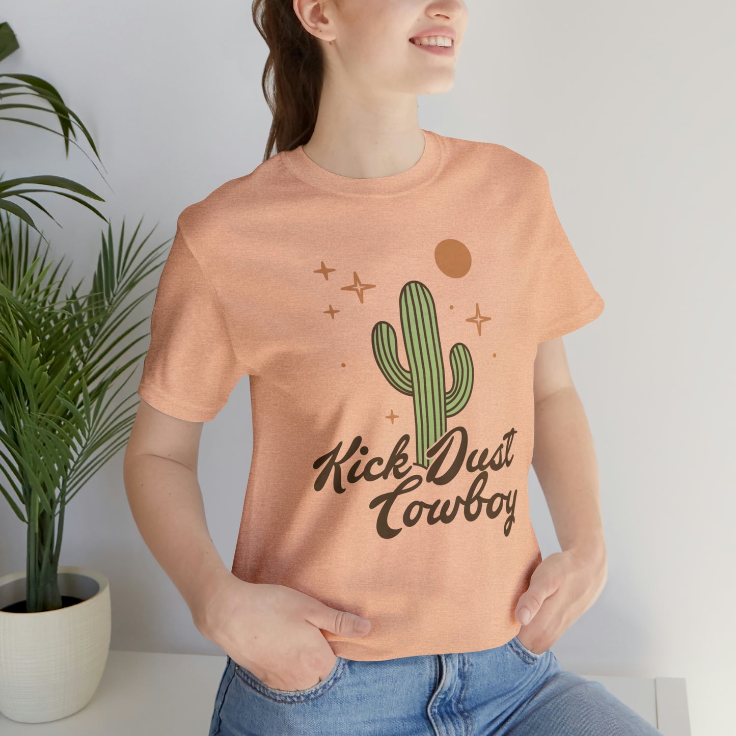 "Kick Dust Cowboy" Bella Canvas Short Sleeve Tee