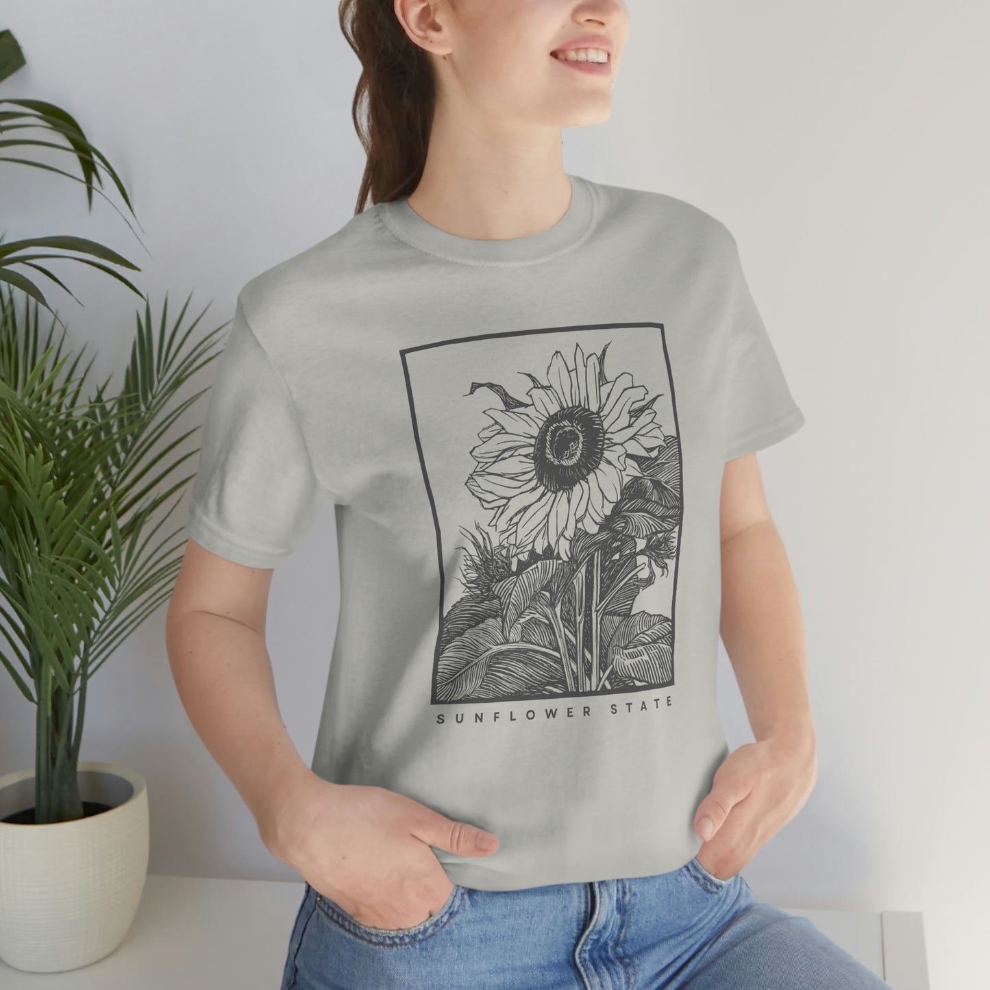 "Sunflower" Bella Canvas Unisex Jersey Short Sleeve Tee